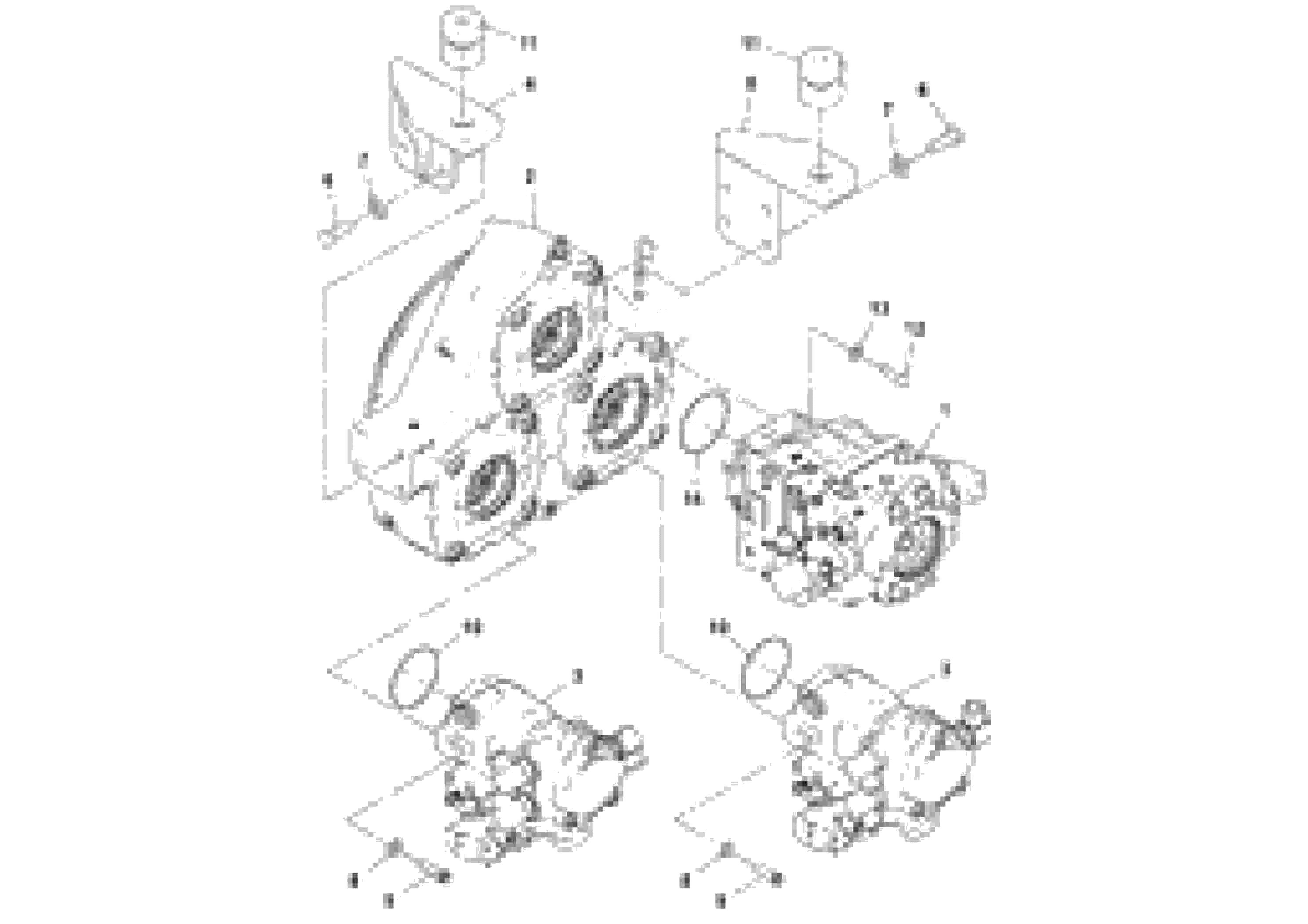 Схема запчастей Volvo DD90/DD90HF S/N 197375 - - 100123 Propulsion Pump Assembly 