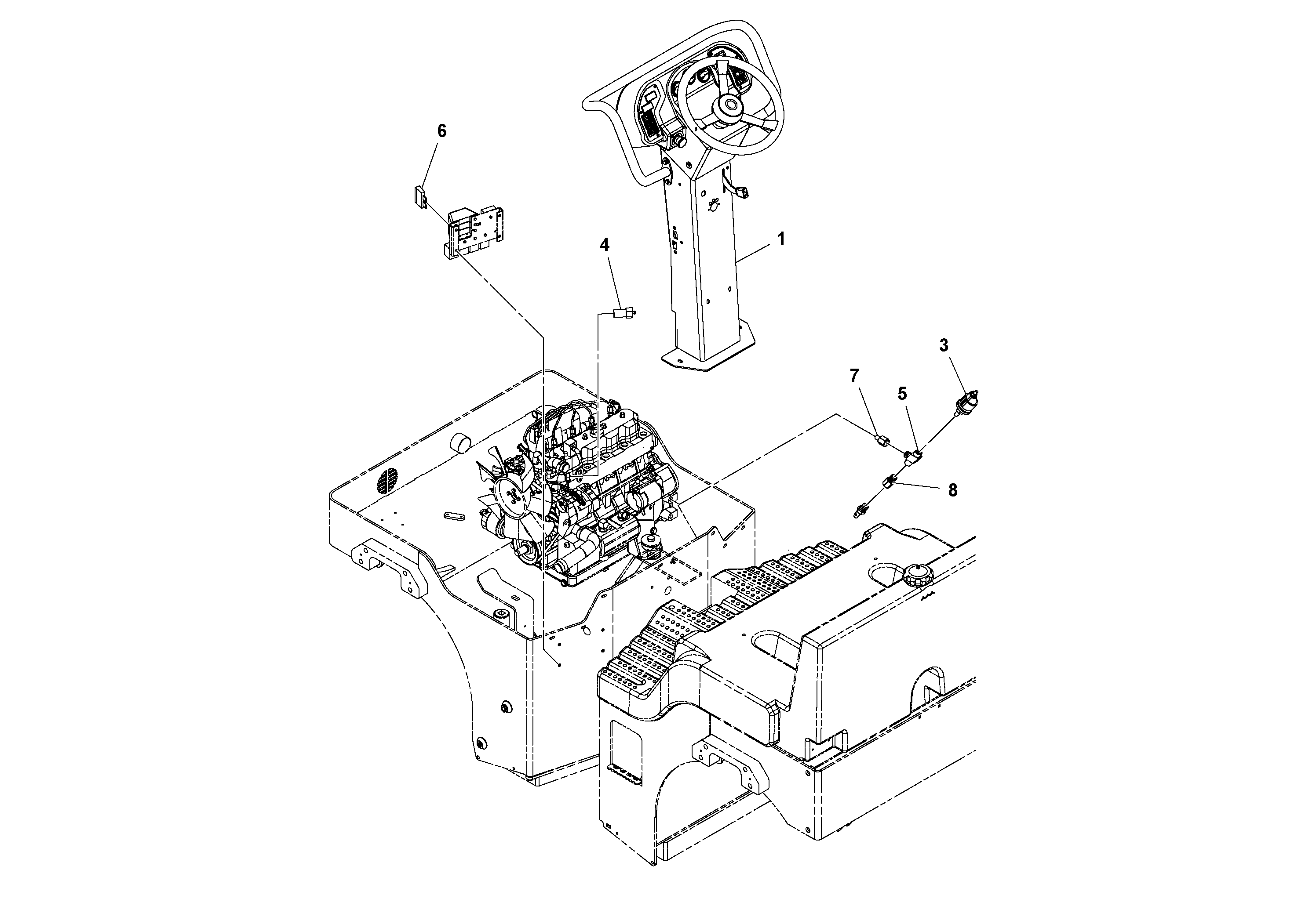 Схема запчастей Volvo CR24/CR30 S/N 197606 - - 19215 Gauge Installation 