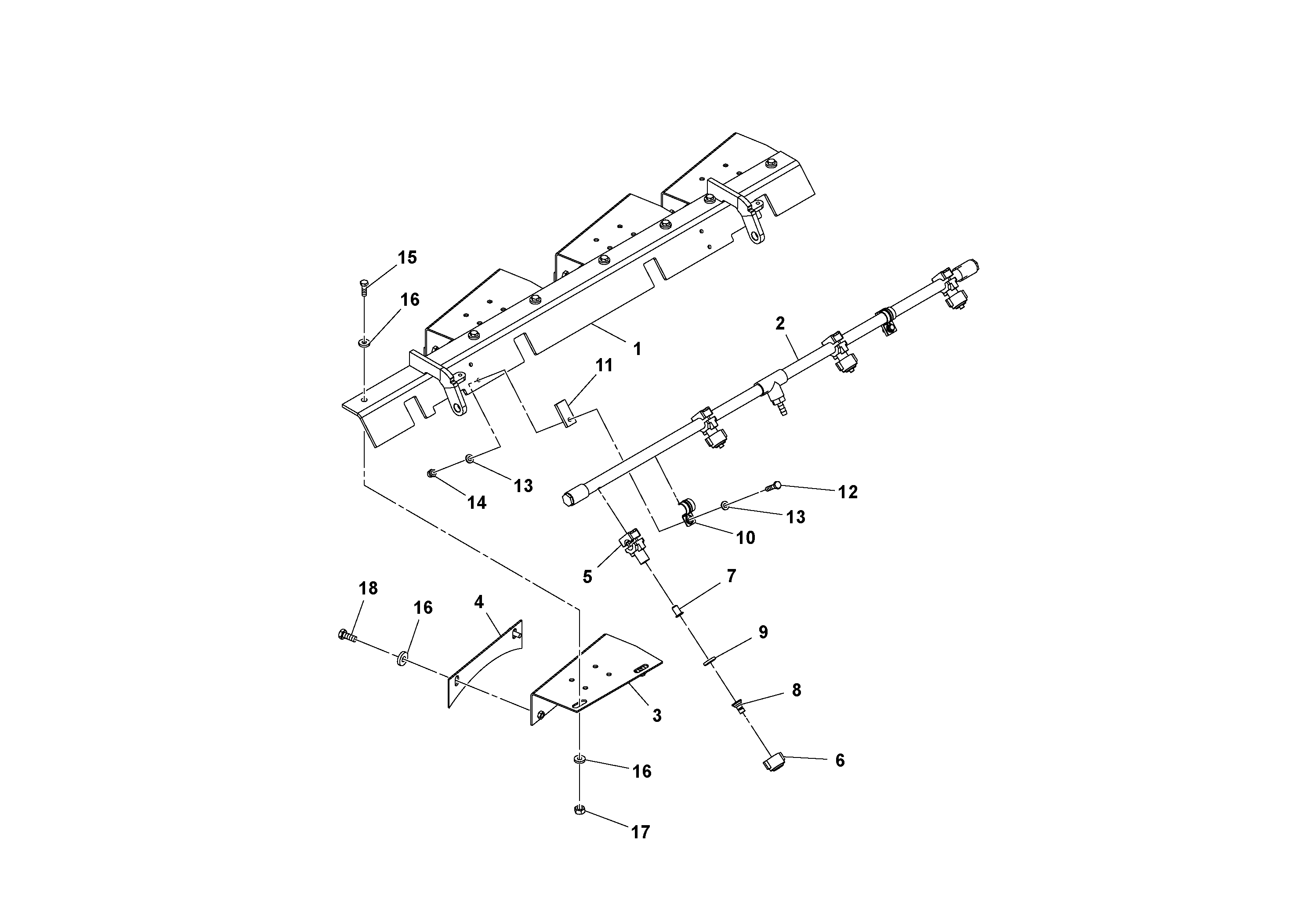 Схема запчастей Volvo CR24/CR30 S/N 197606 - - 31991 Scraper and spray bar assembly 