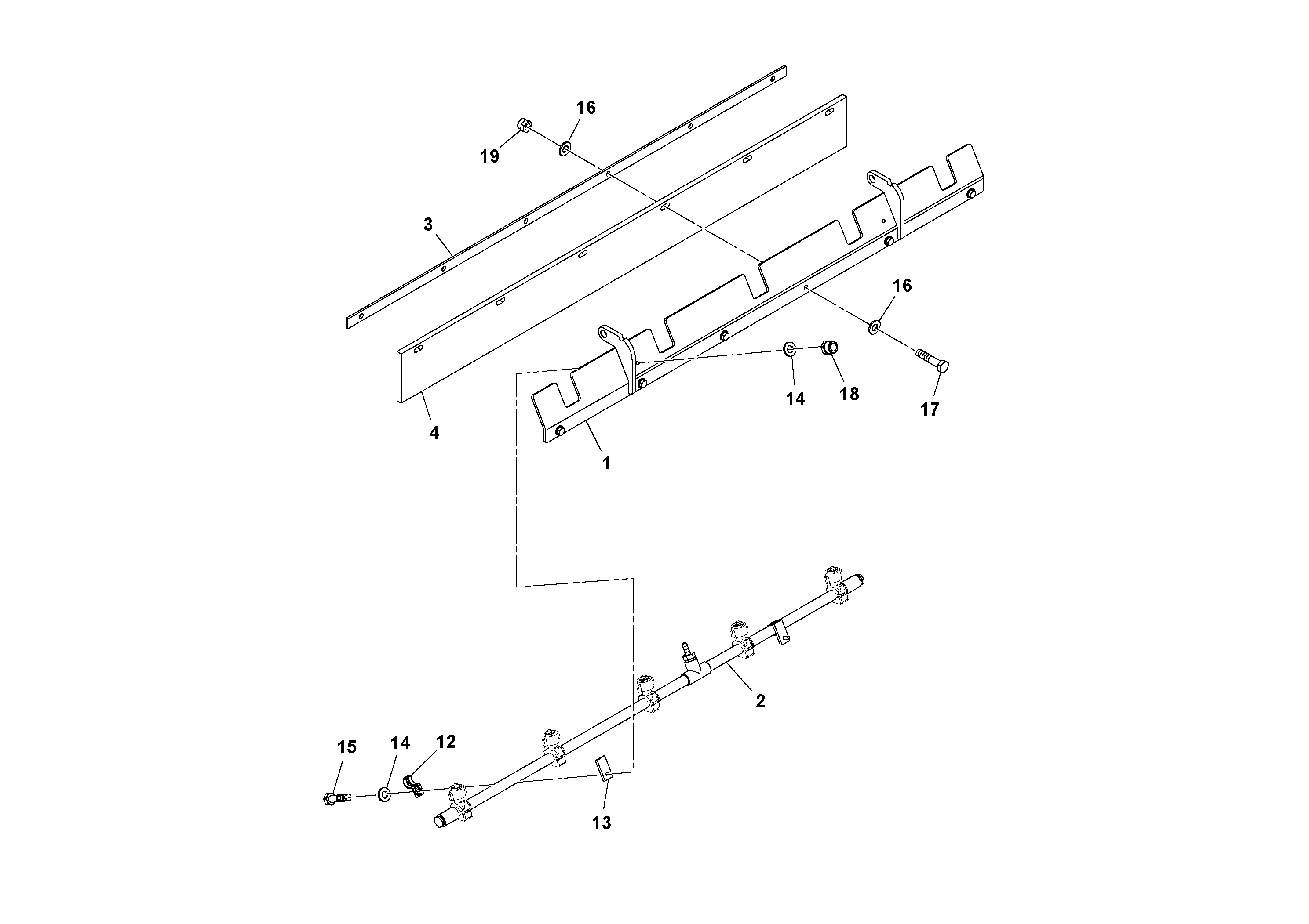 Схема запчастей Volvo CR24/CR30 S/N 197606 - - 60730 Spray System Scraper Assembly 