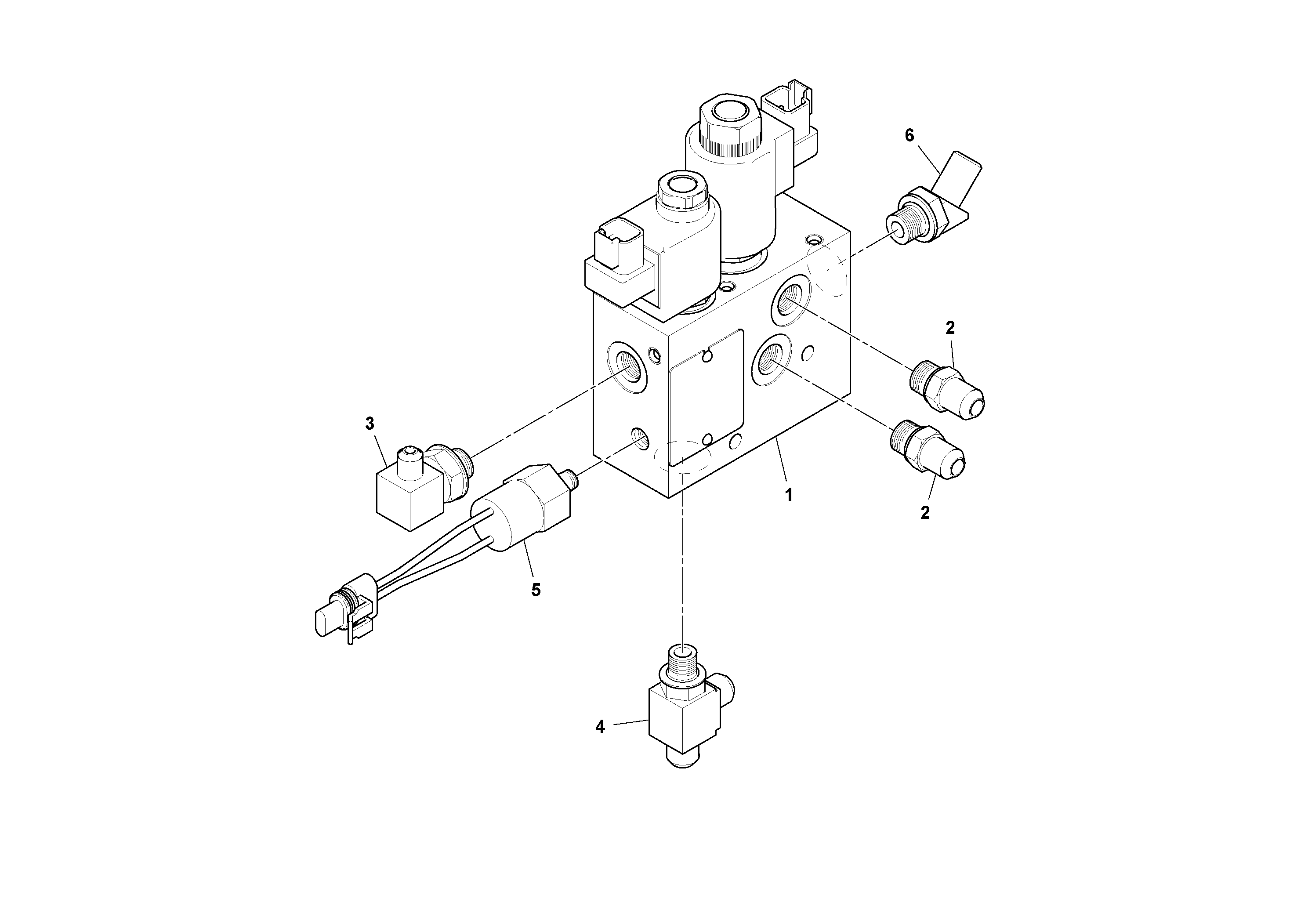 Схема запчастей Volvo CR24/CR30 S/N 197606 - - 46174 Brake Valve Assembly 