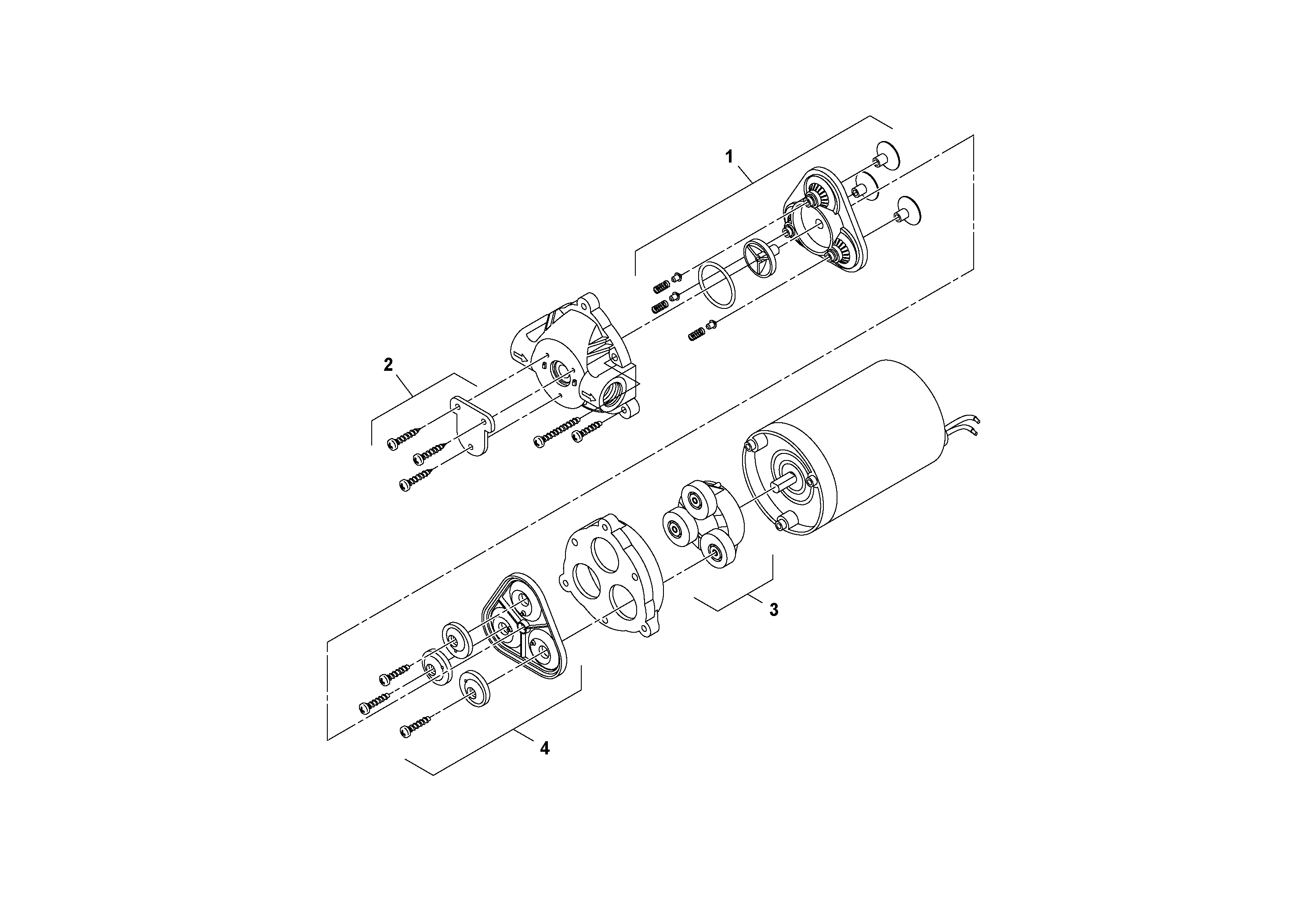 Схема запчастей Volvo CR24/CR30 S/N 197606 - - 41447 Водяной насос в сборе 