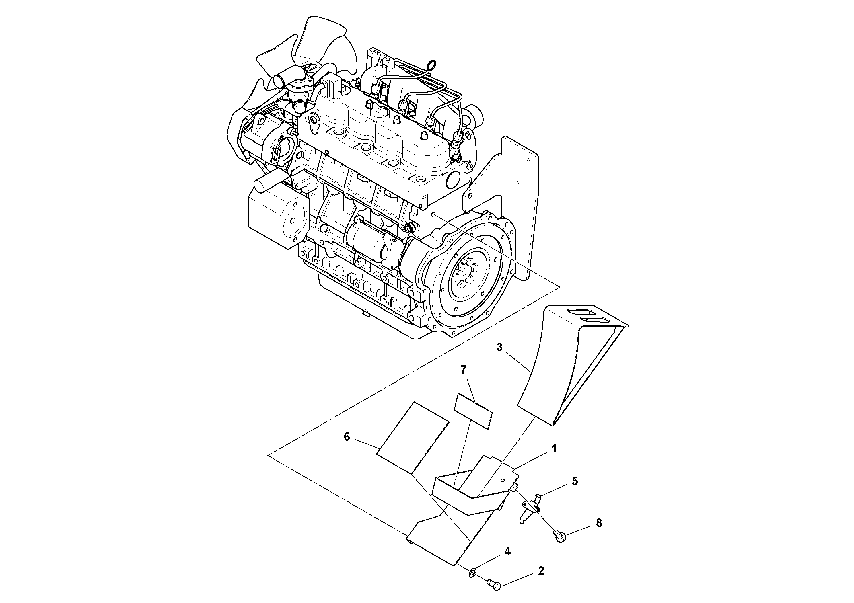 Схема запчастей Volvo DD29/DD30/DD31HF/DD38HF S/N 197592 - - 100303 Drag Shoe Kit 