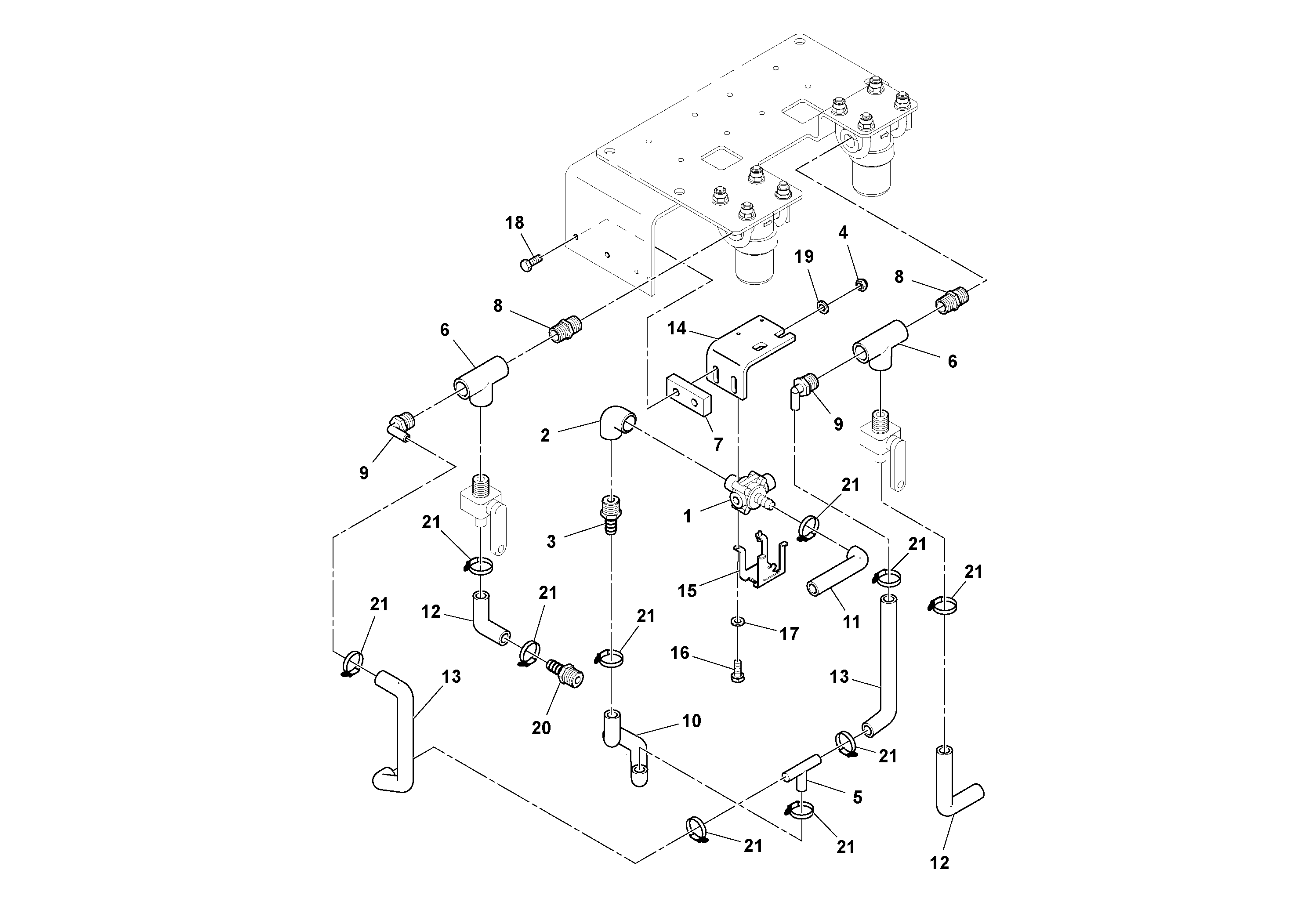 Схема запчастей Volvo DD132HF/DD138HF/HA/HFA S/N 197527- - 49327 Winterization System 