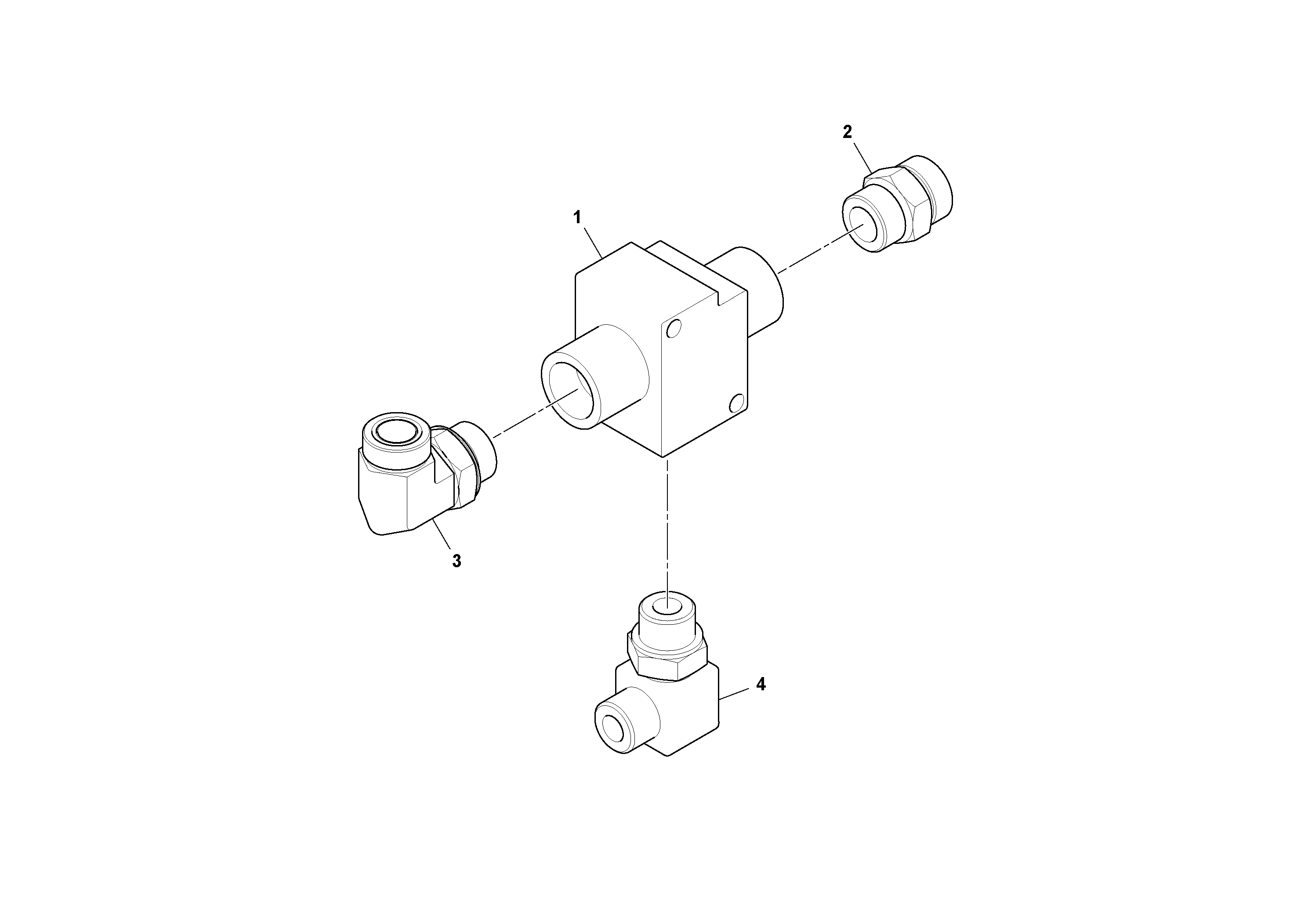 Схема запчастей Volvo DD70/DD70HF S/N 197522 - - 66608 Thermal Bypass Valve Installation 