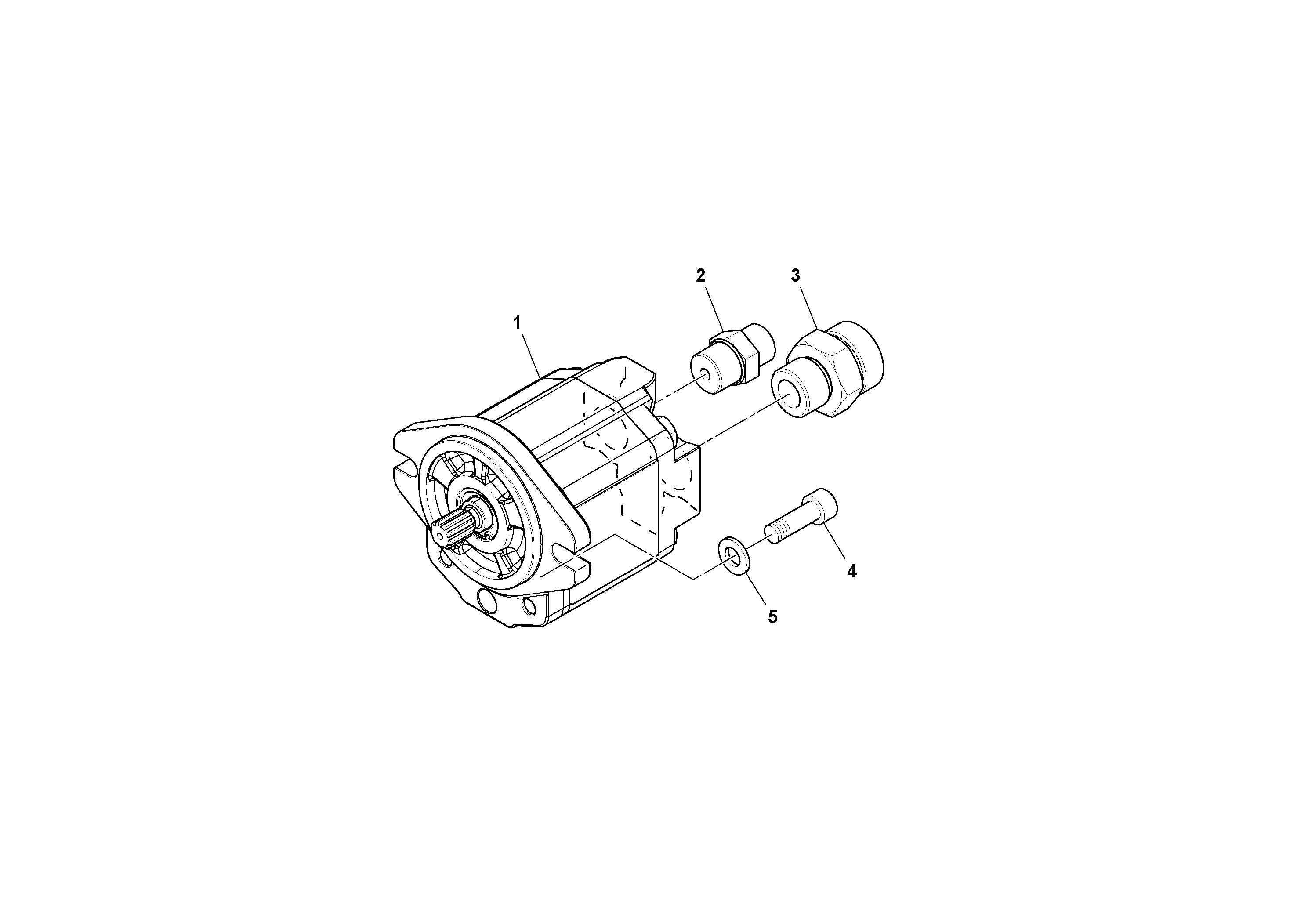 Схема запчастей Volvo DD70/DD70HF S/N 197522 - - 44848 Steering Pump Assembly 