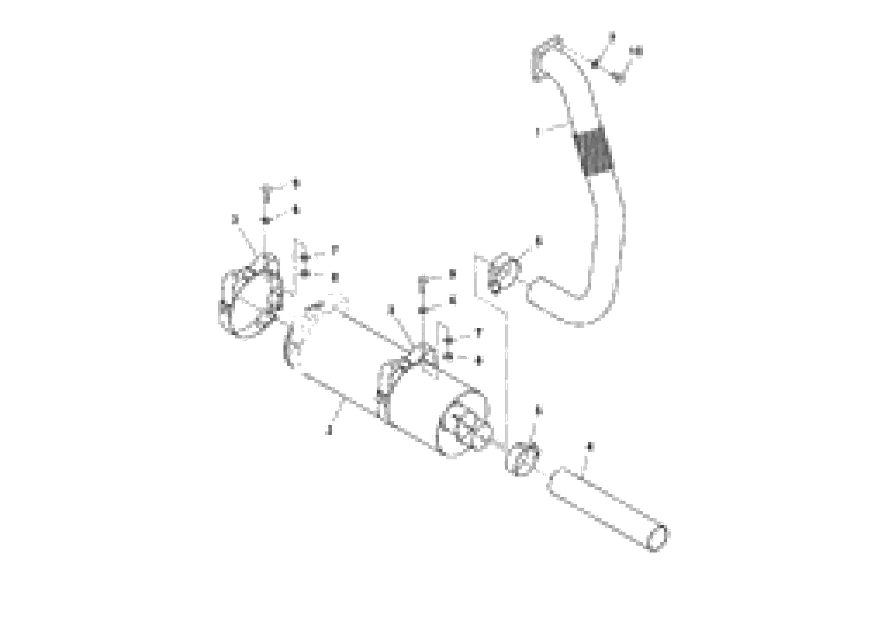 Схема запчастей Volvo DD70/DD70HF S/N 197522 - - 33832 Exhaust Installation 