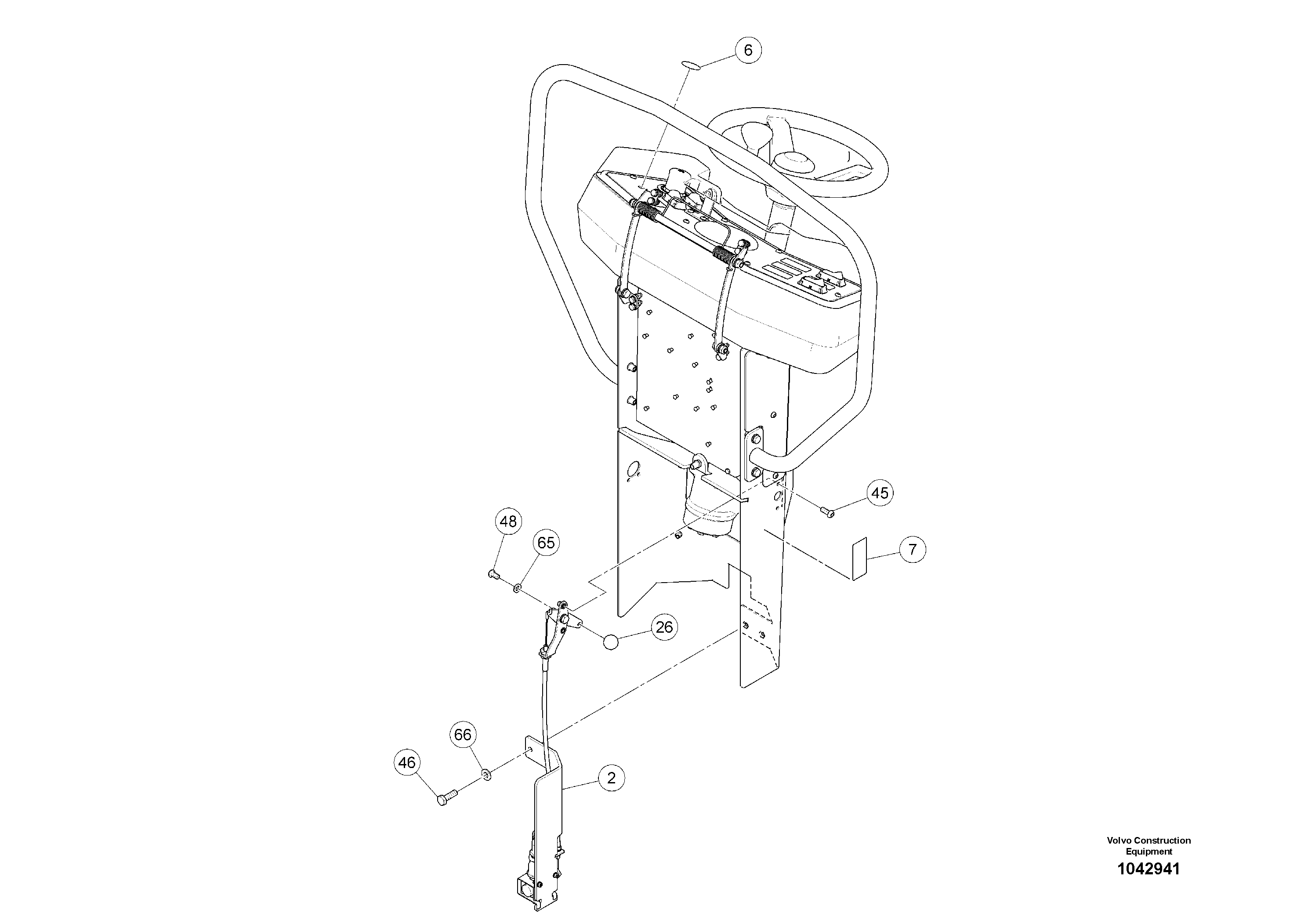 Схема запчастей Volvo DD22 S/N 20784 - - 75110 Gravity Sprinkler kit 