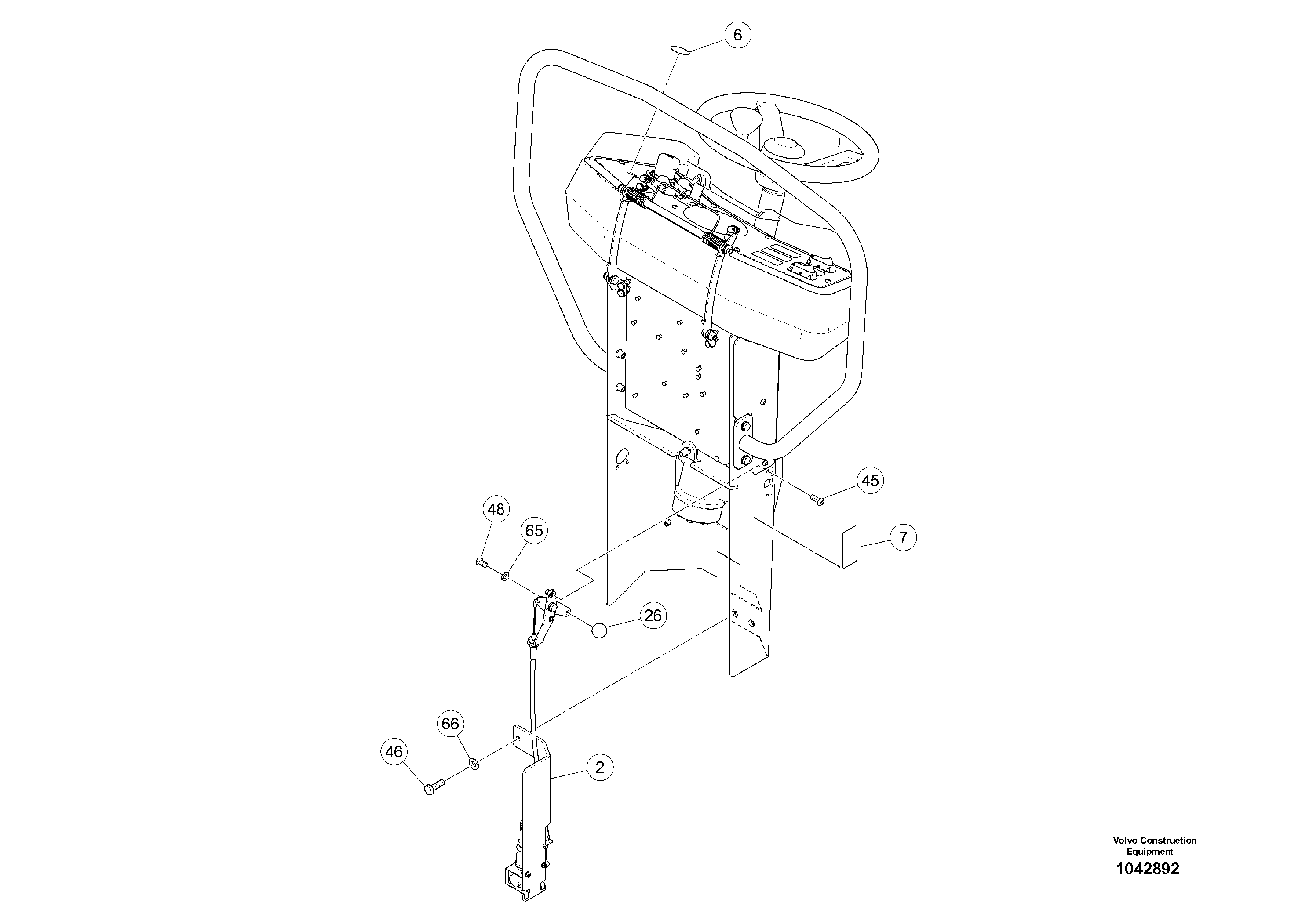 Схема запчастей Volvo DD24 S/N 20661 - - 29225 Gravitation Sprinkler System 