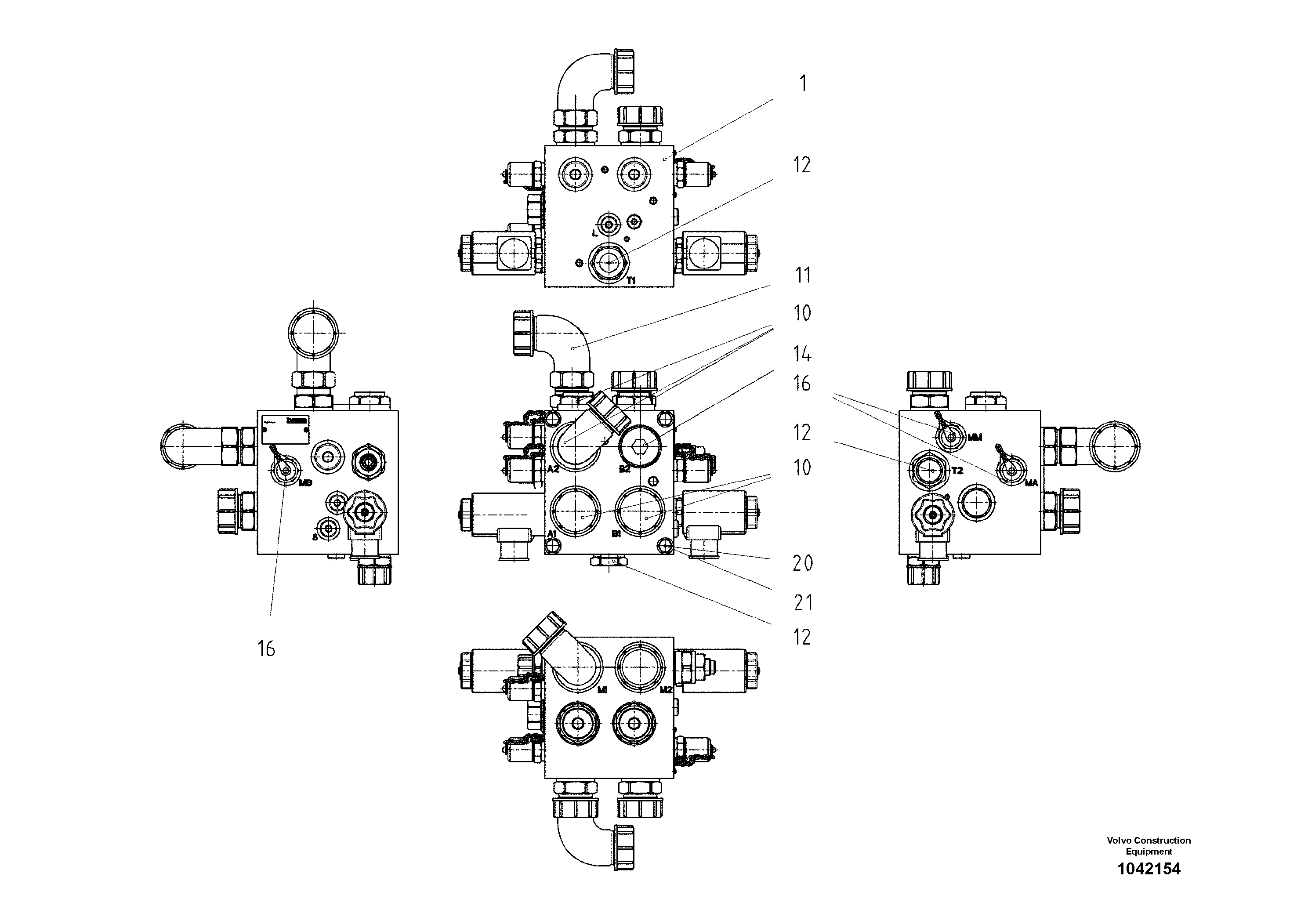 Схема запчастей Volvo DD85 S/N 21362 - - 55905 Vibration Valve 