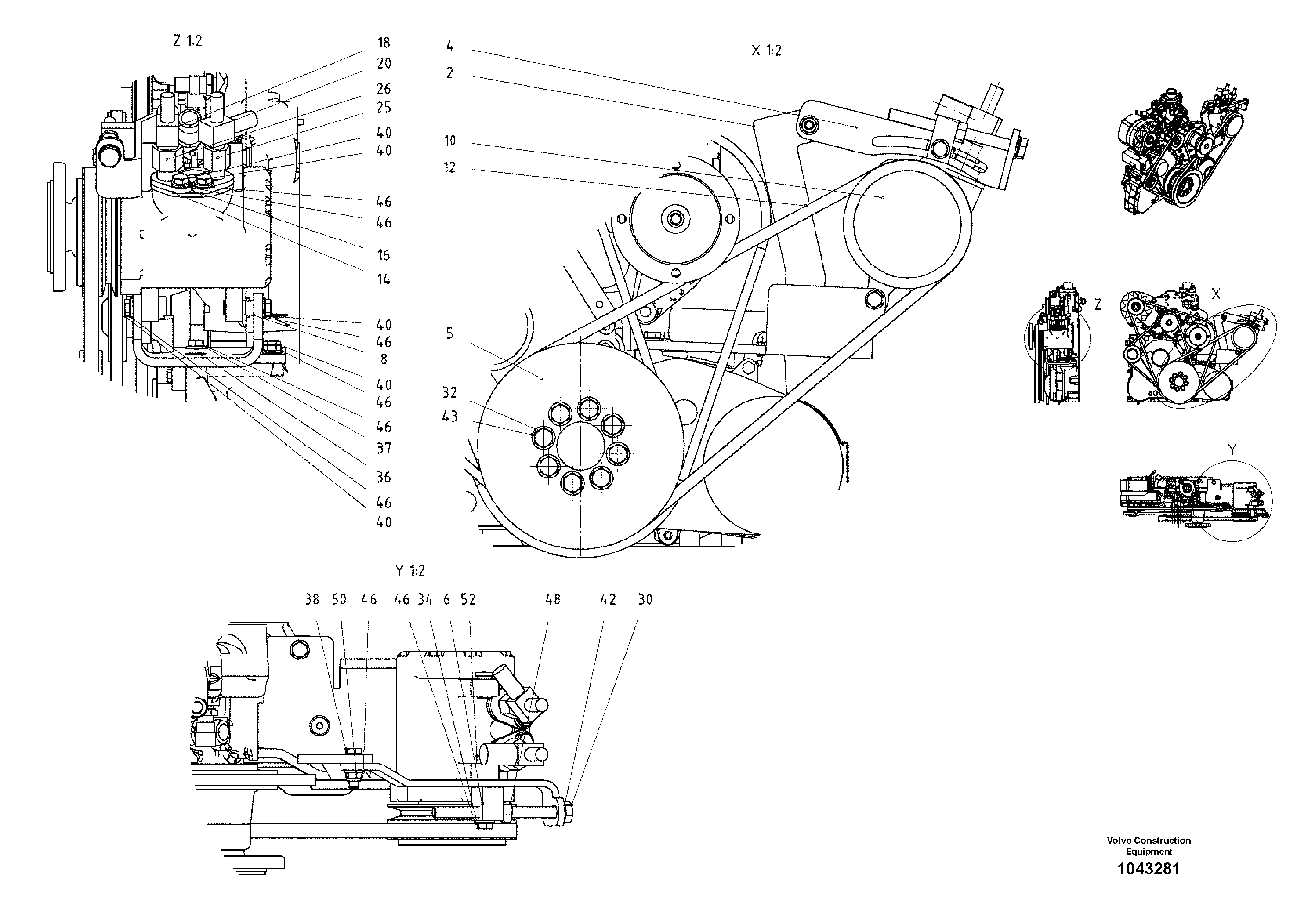 Схема запчастей Volvo DD85 S/N 21362 - - 81660 Compressor Assembly 