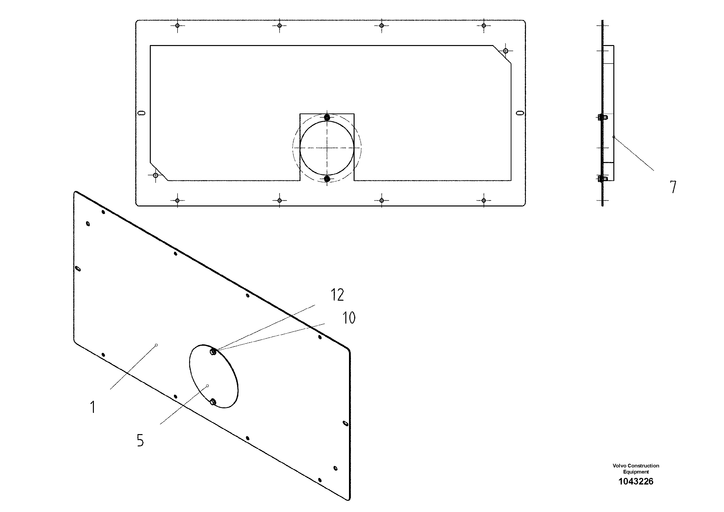 Схема запчастей Volvo DD85 S/N 21362 - - 86172 Base Plate 