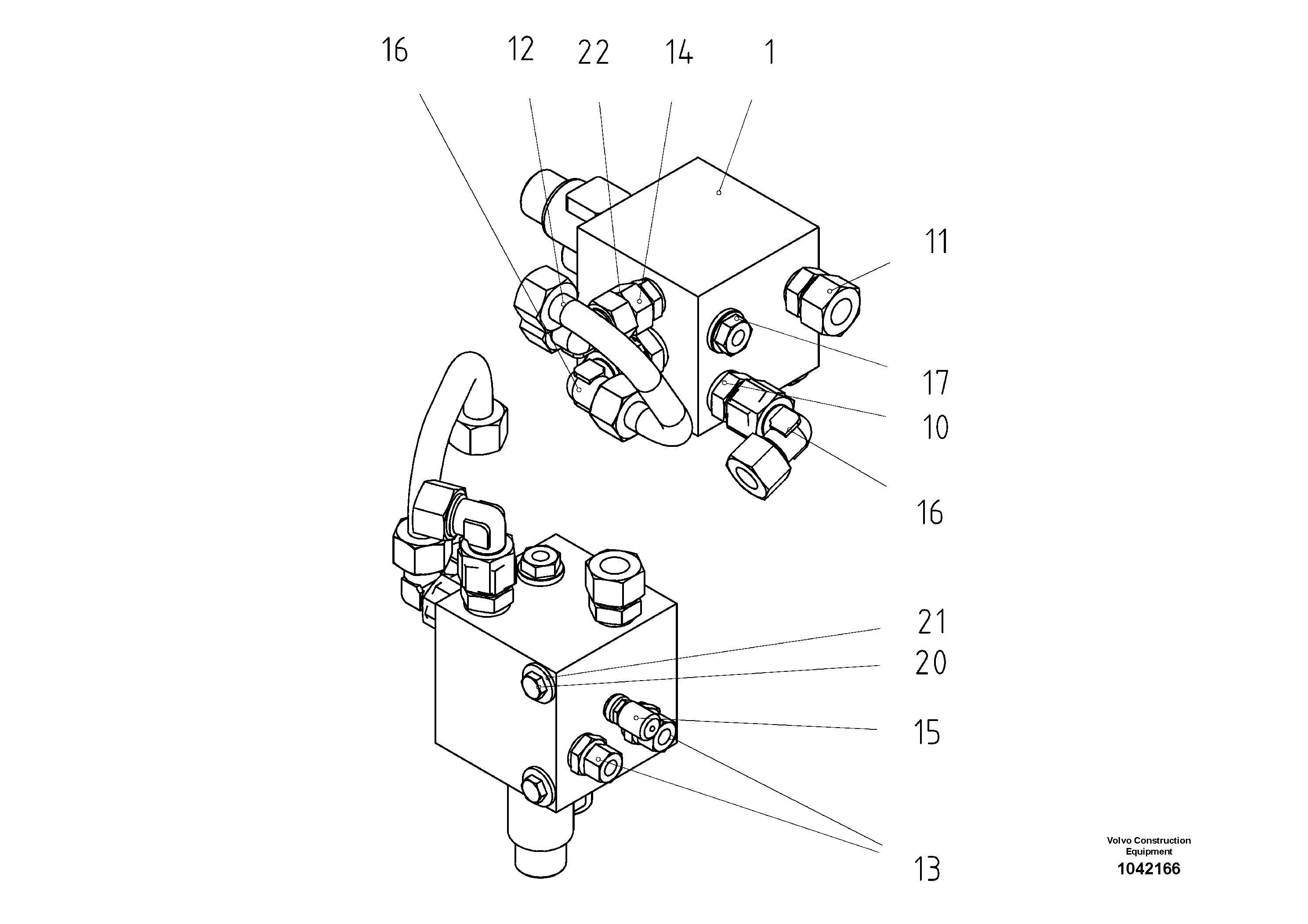 Схема запчастей Volvo DD85 S/N 21362 - - 56349 Chip Spreader block pre-assemble 