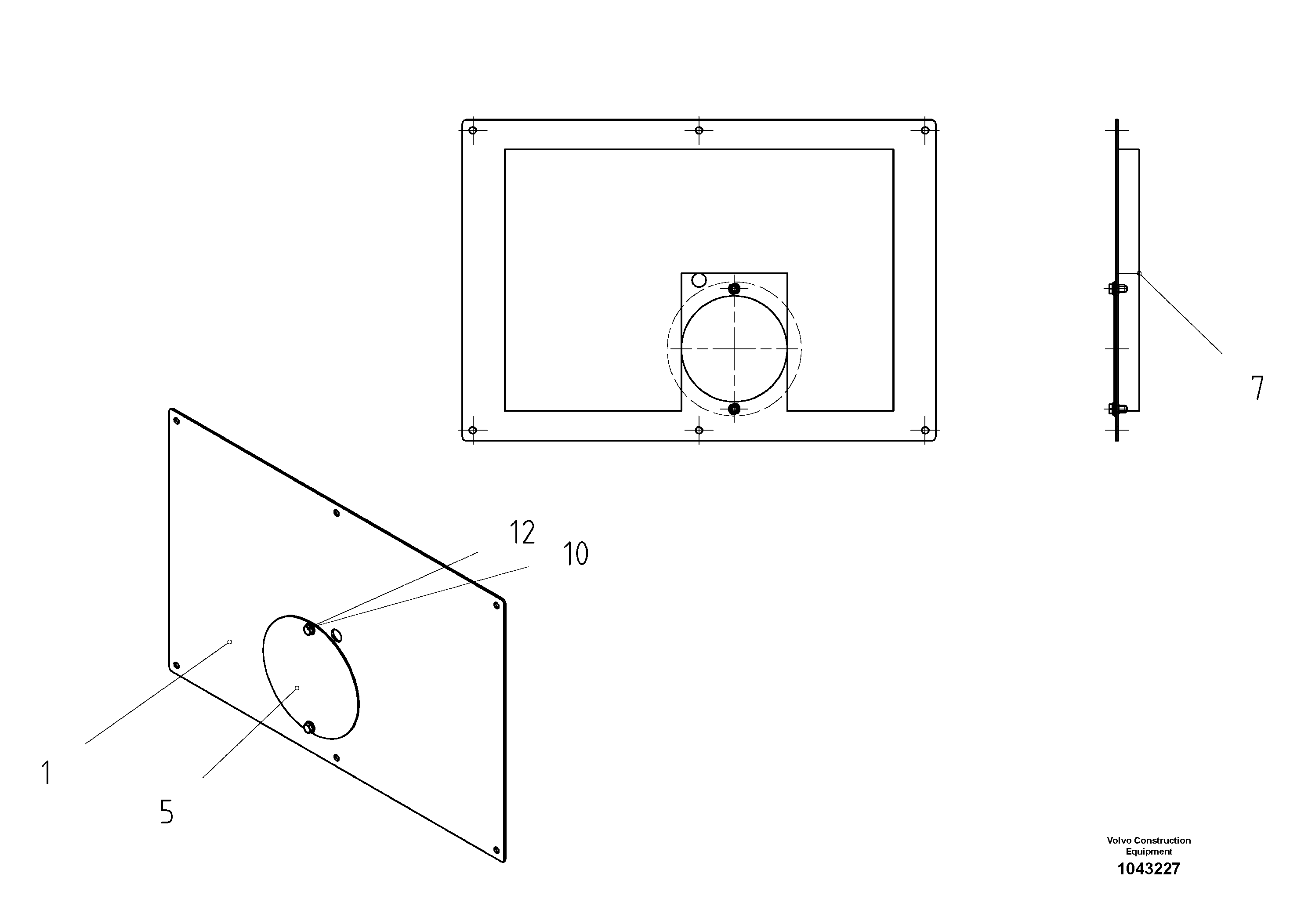 Схема запчастей Volvo DD95 S/N 20624 - - 86185 Base Plate 