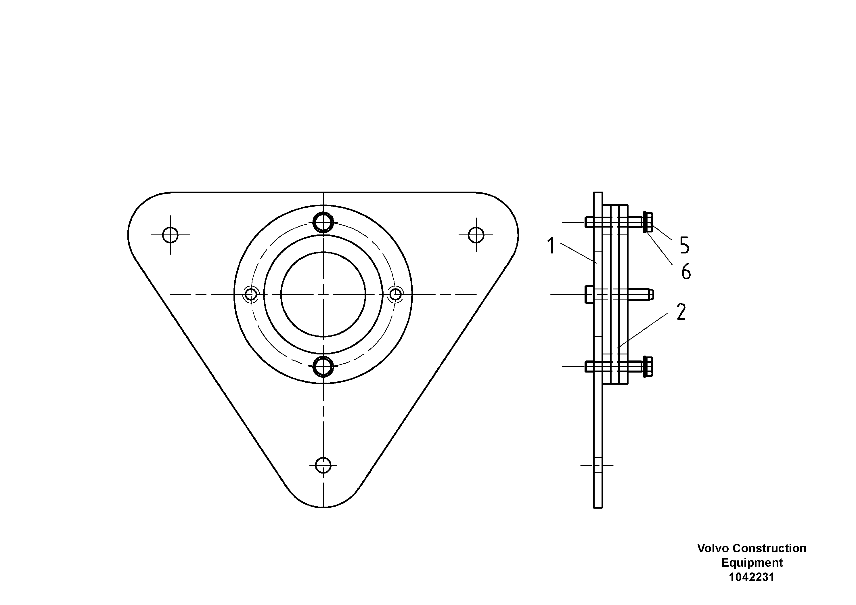 Схема запчастей Volvo DD95 S/N 20624 - - 80617 Опора 