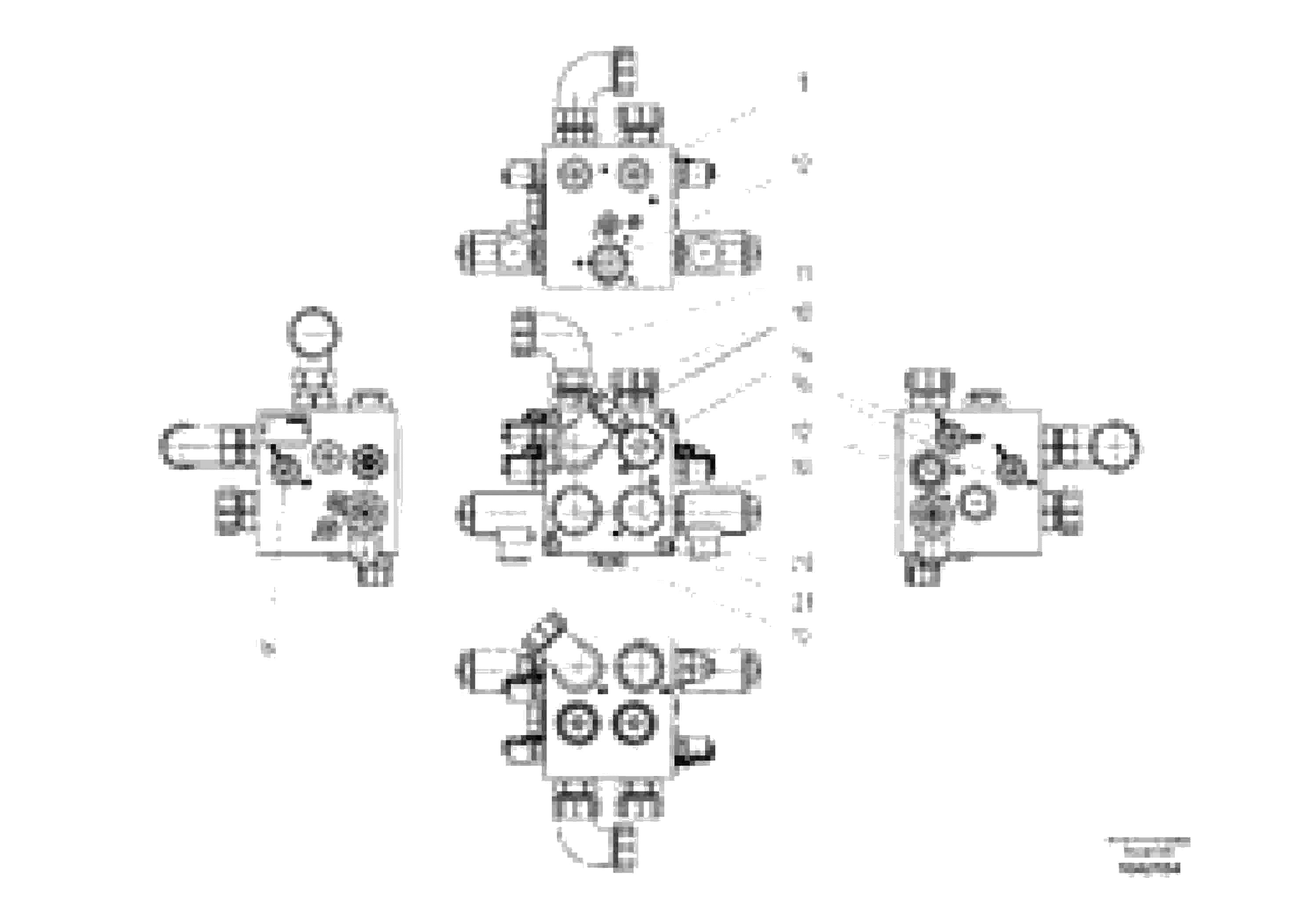 Схема запчастей Volvo DD95 S/N 20624 - - 85712 Vibration Valve 