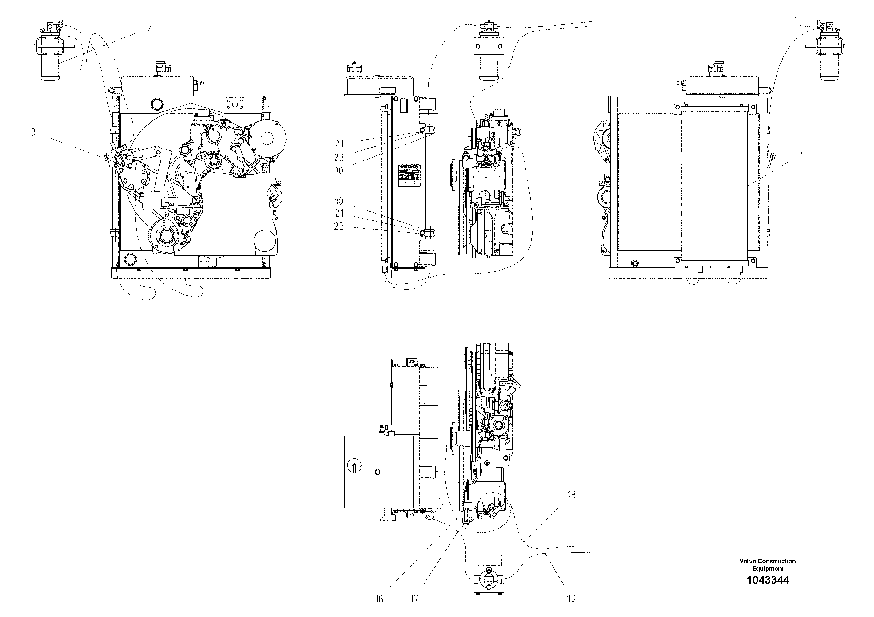 Схема запчастей Volvo DD95 S/N 20624 - - 81195 Air Conditioning 