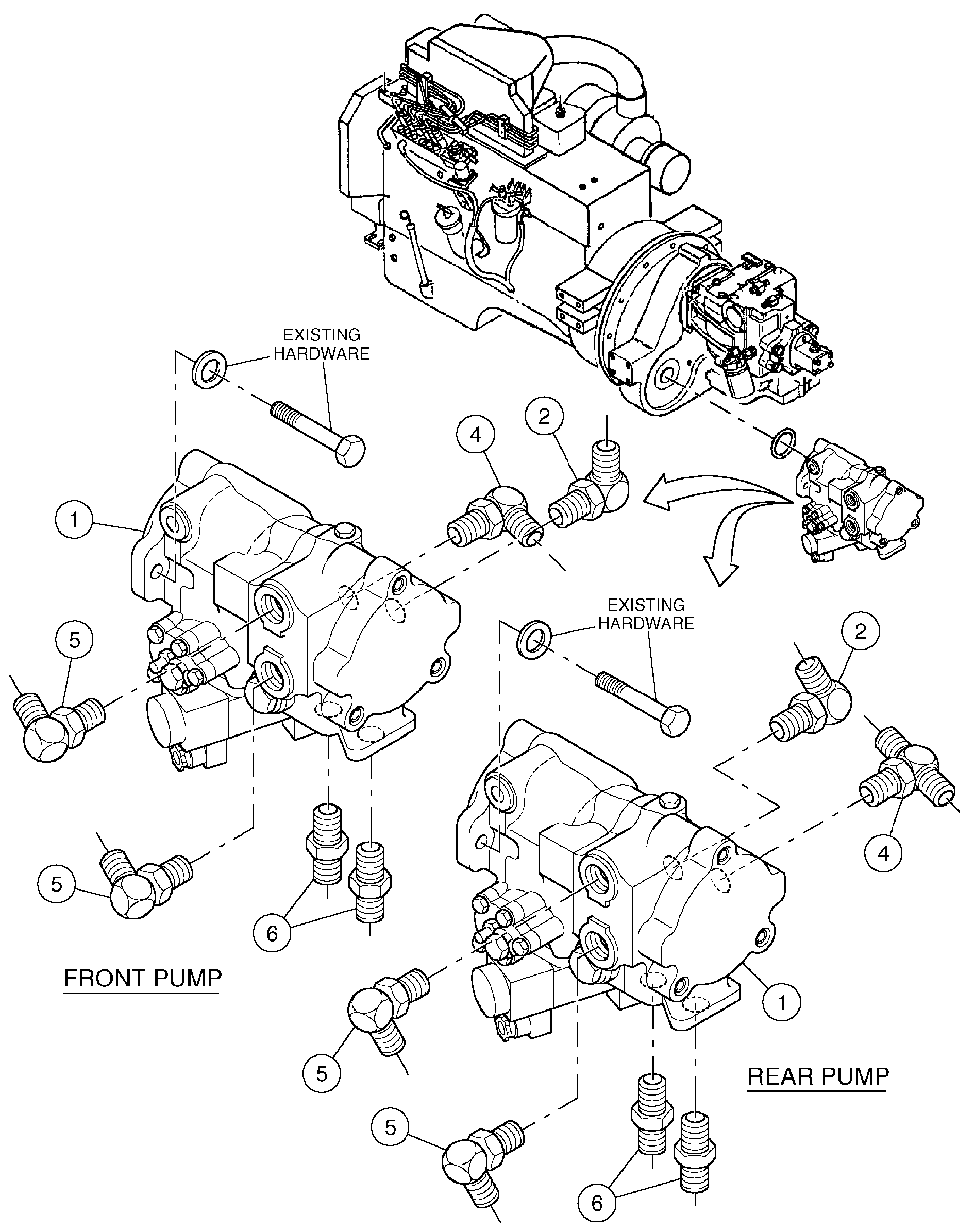 Схема запчастей Volvo DD136HF S/N 53593 - - 88314 Vibration Pump Assembly 