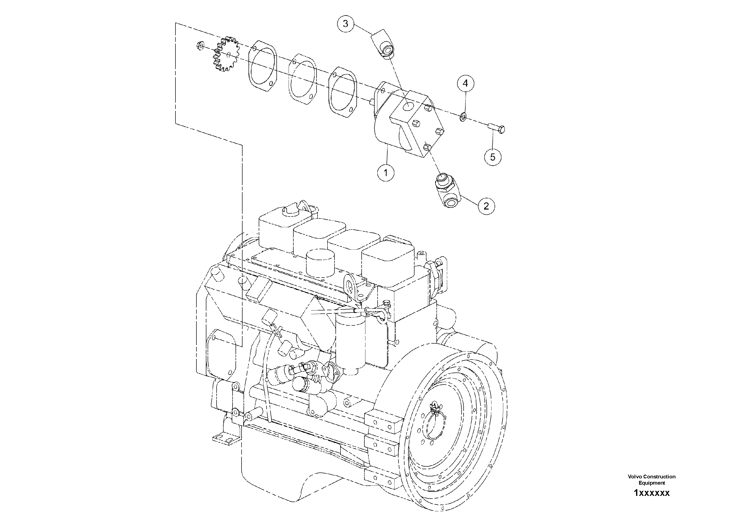Схема запчастей Volvo DD80 - 106988 Vibration Pump Assembly DD80 S/N 0820107116 -