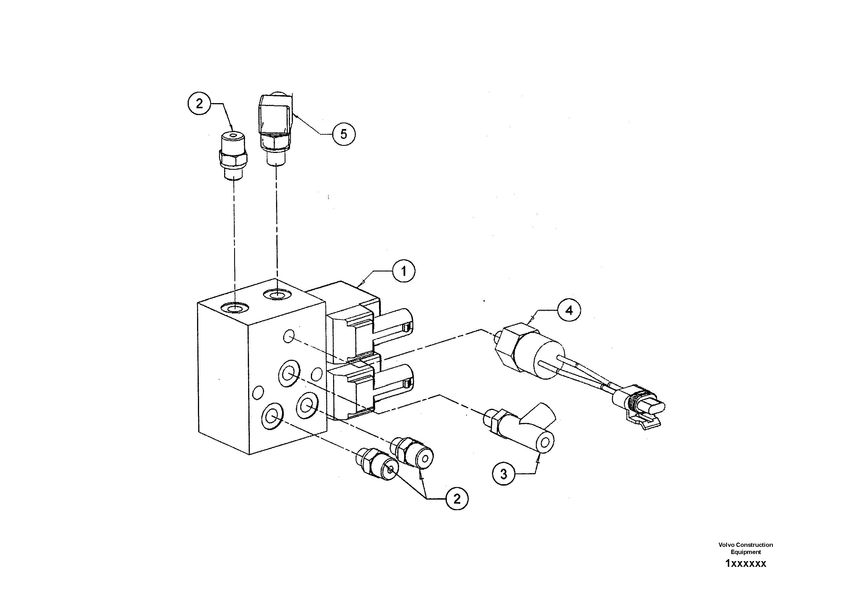 Схема запчастей Volvo DD80 - 21736 Brake/destroke Valve Assembly DD80 S/N 0720110086-