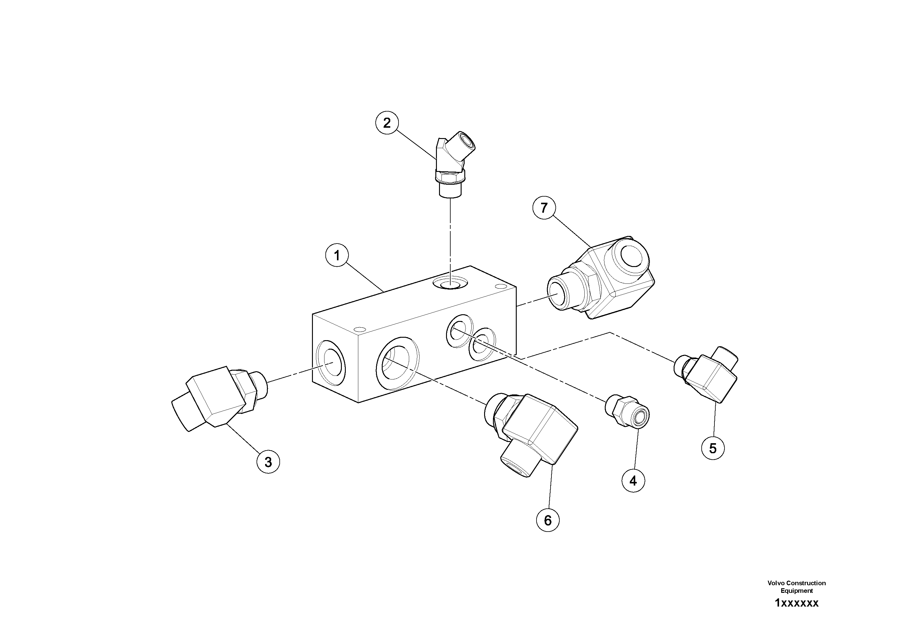 Схема запчастей Volvo DD80 - 21751 Manifold Assembly DD80 S/N 0720110086-
