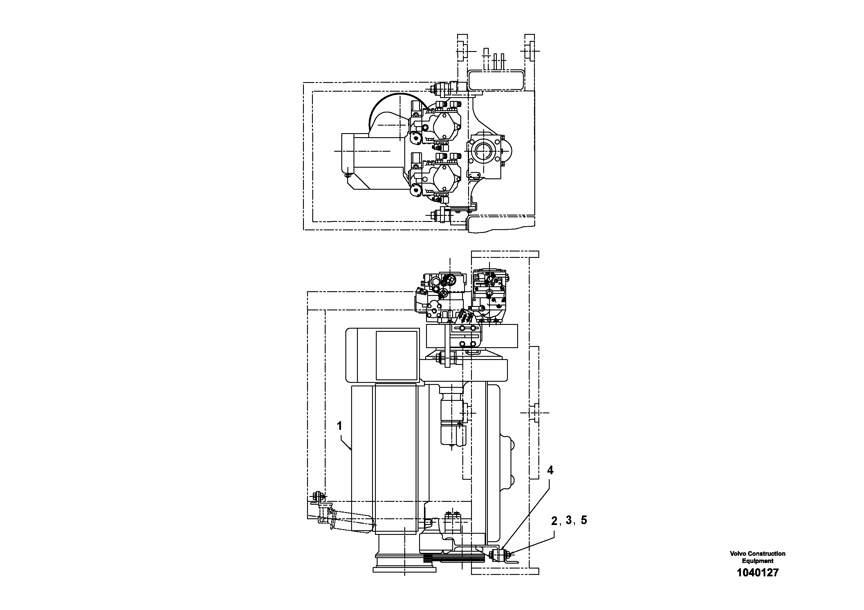 Схема запчастей Volvo DD90 - 102203 Engine Installation DD90 S/N 08200011422 -