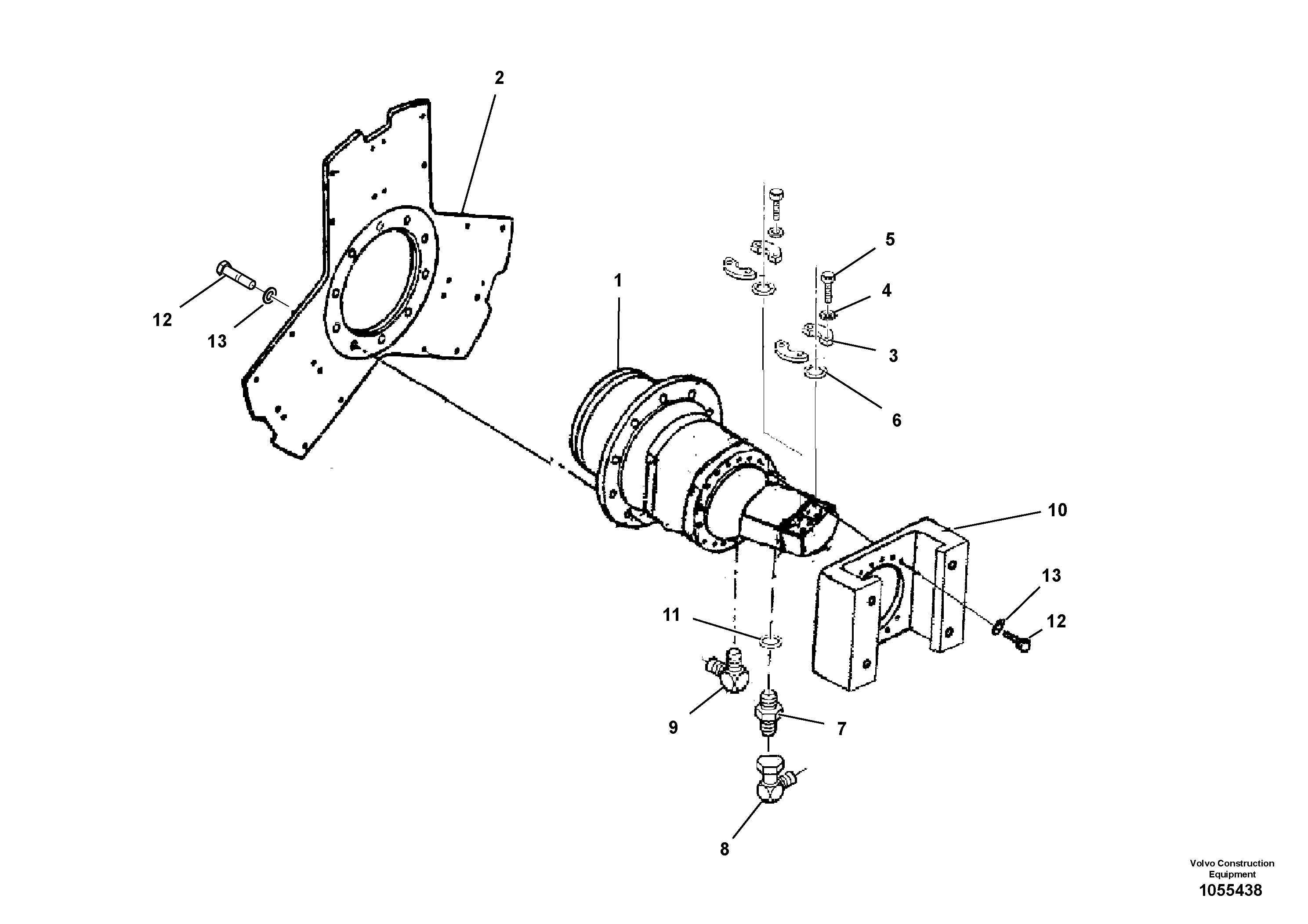 Схема запчастей Volvo DD90 - 18934 Drum Drive Assembly DD90 S/N 08200011422 -