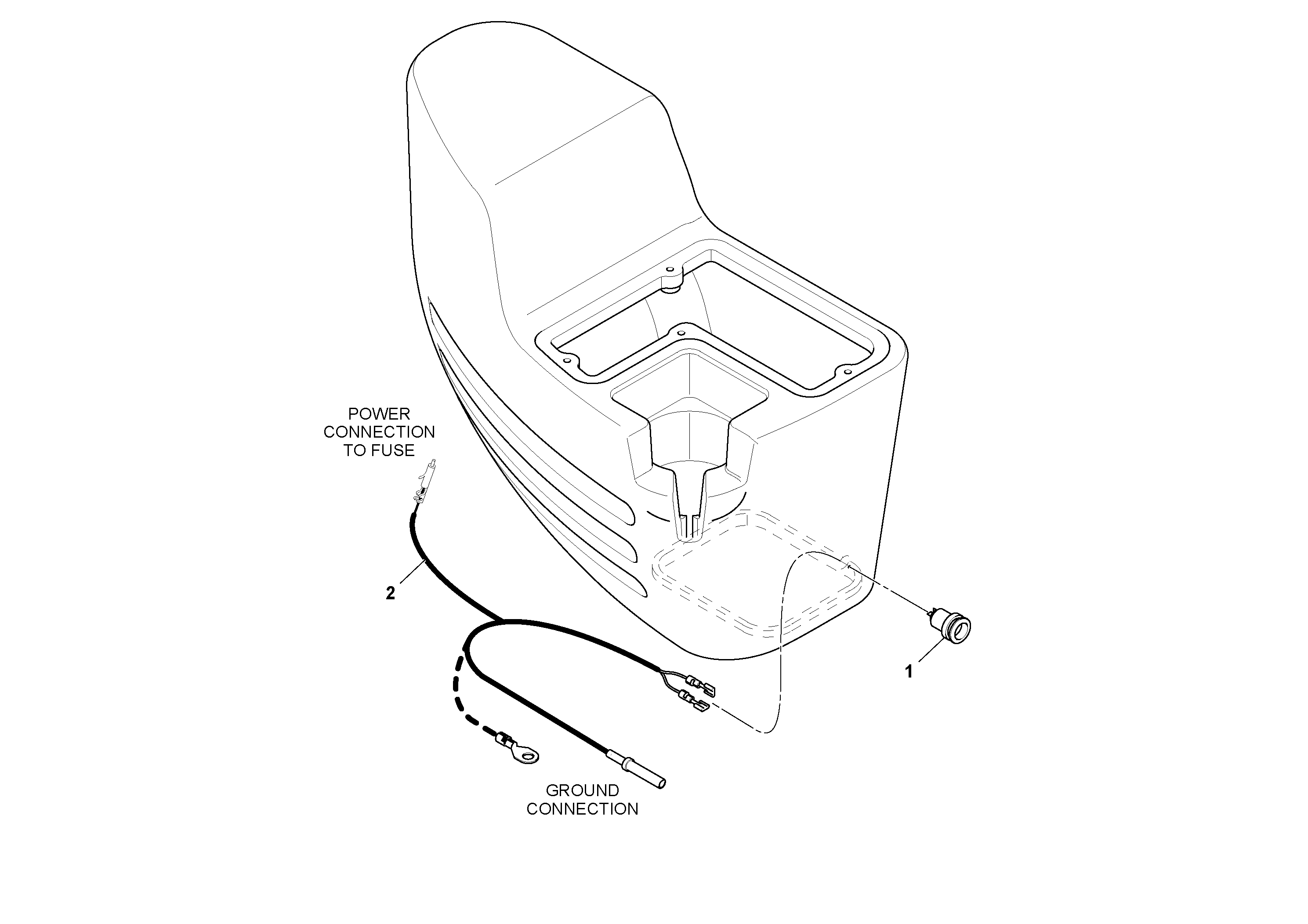 Схема запчастей Volvo SD25D/SD25F S/N 197379 - - 72323 Power Socket Installation 