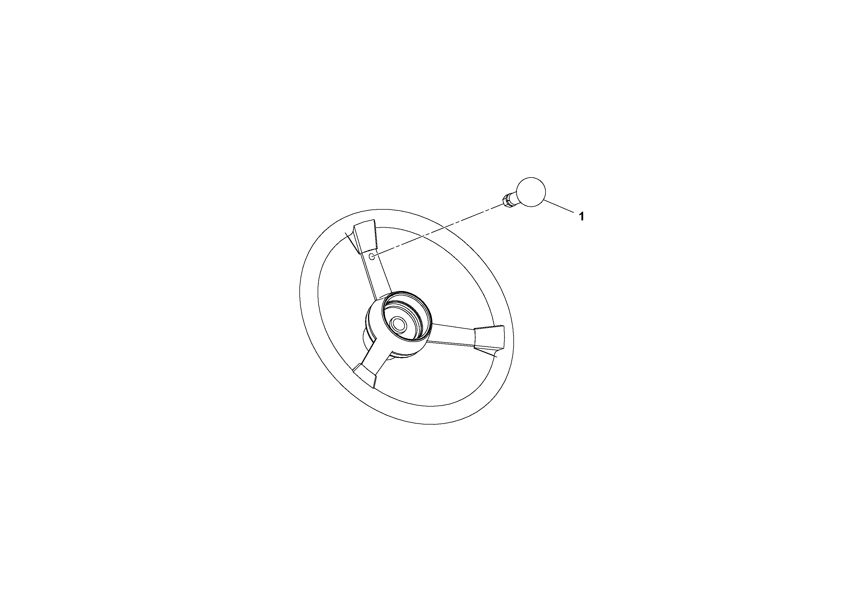 Схема запчастей Volvo SD70D/SD70F/SD77DX/SD77F S/N 197387- - 83793 Steering Knob Installation 