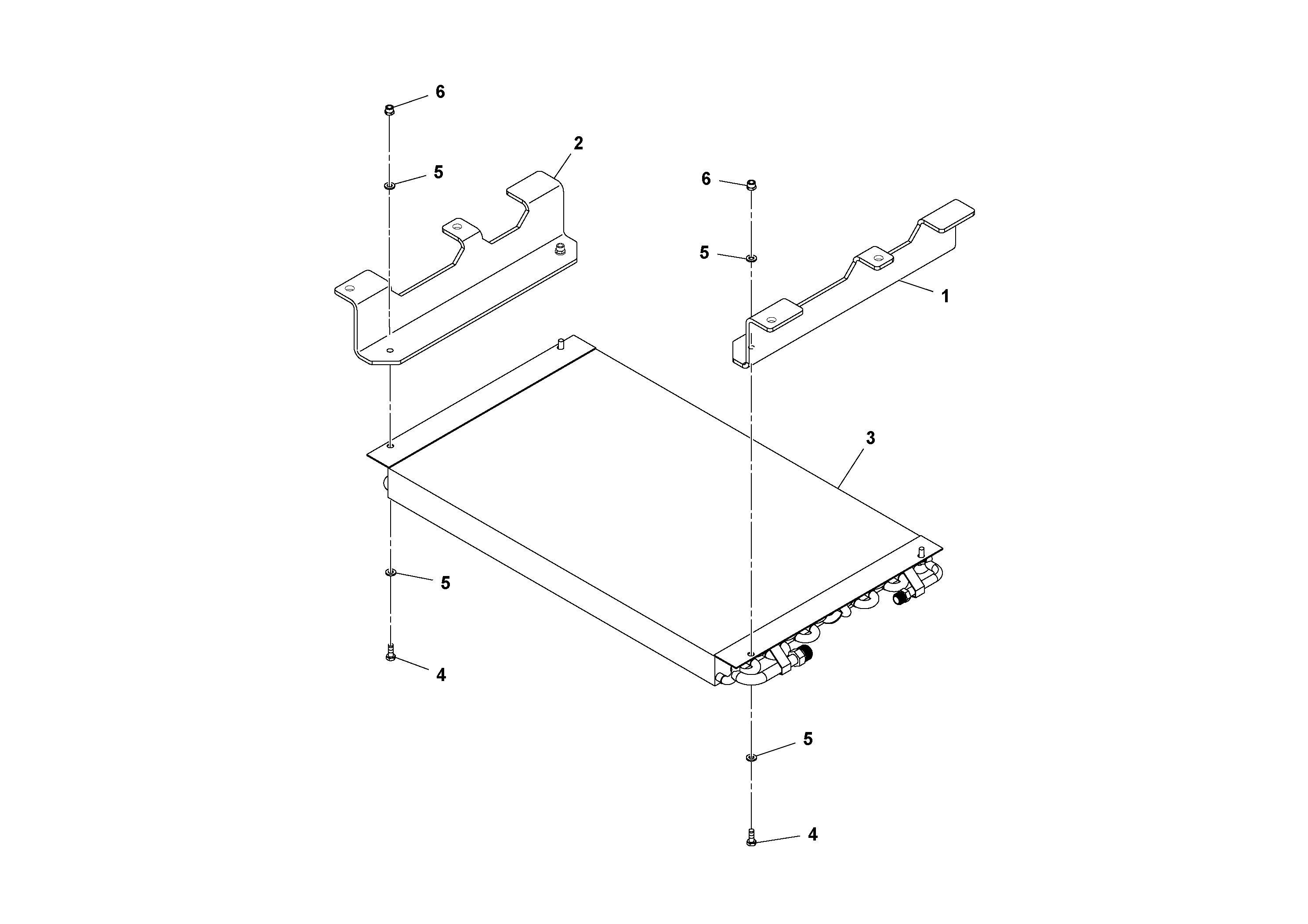 Схема запчастей Volvo SD70D/SD70F/SD77DX/SD77F S/N 197387- - 82037 Condenser Assembly 