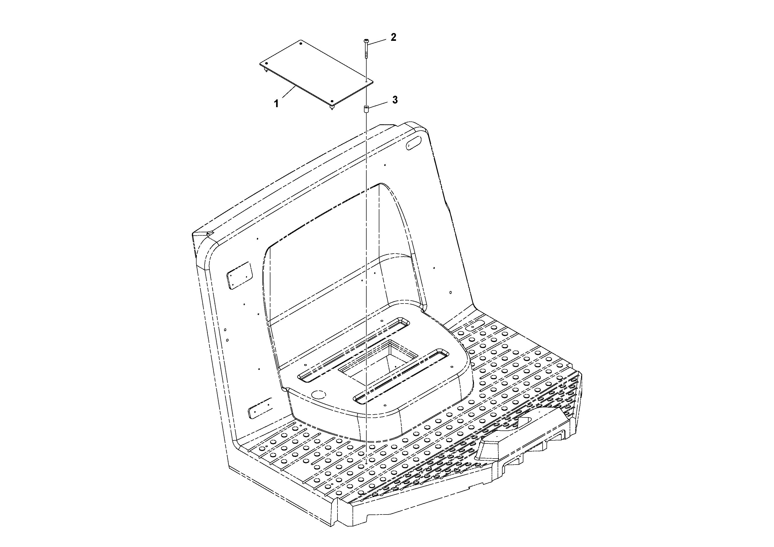 Схема запчастей Volvo SD70D/SD70F/SD77DX/SD77F S/N 197387- - 82584 Fire Extinguisher Mounting Plate Installation 
