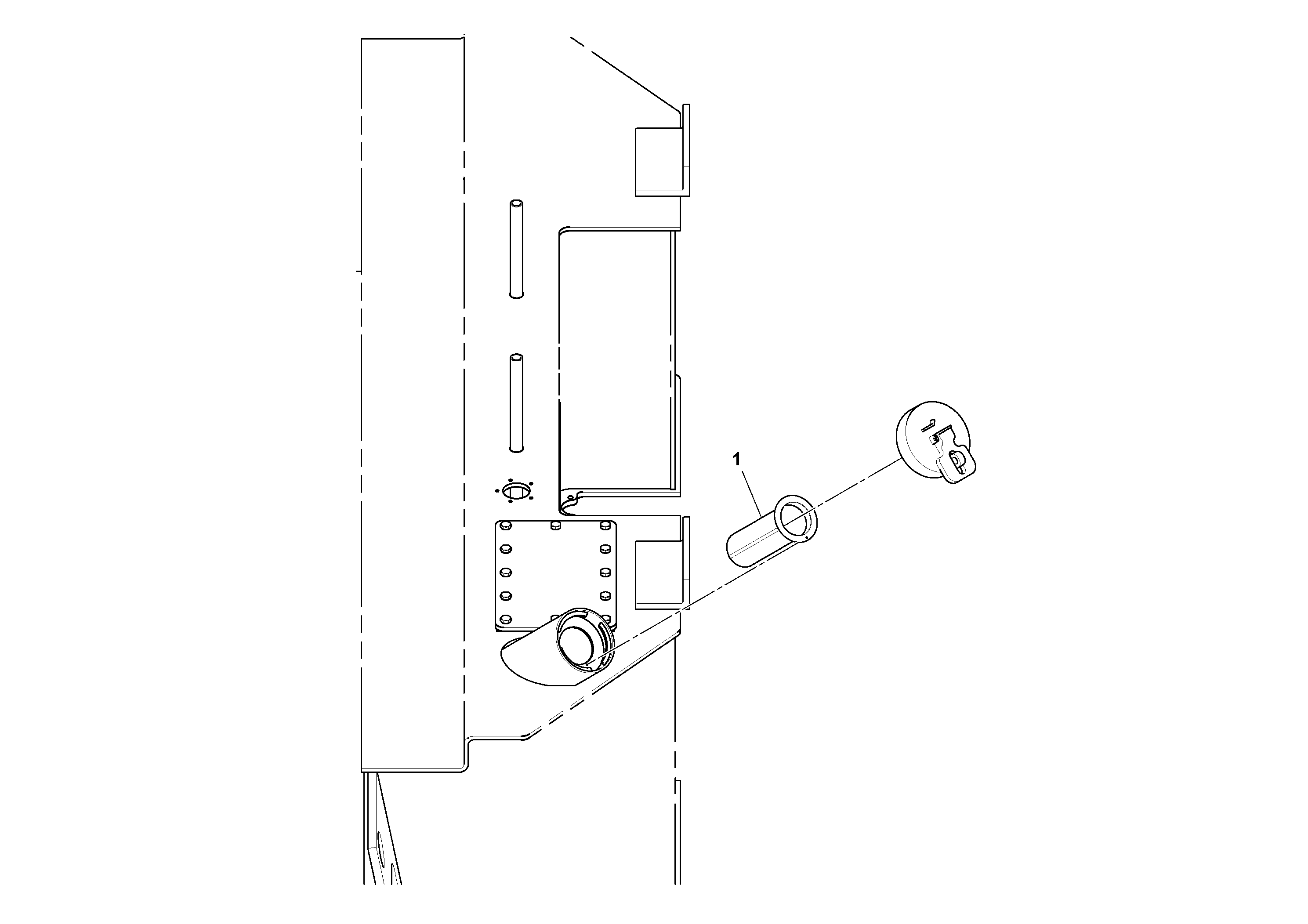 Схема запчастей Volvo SD70D/SD70F/SD77DX/SD77F S/N 197387- - 95917 Fuel Strainer Installation 