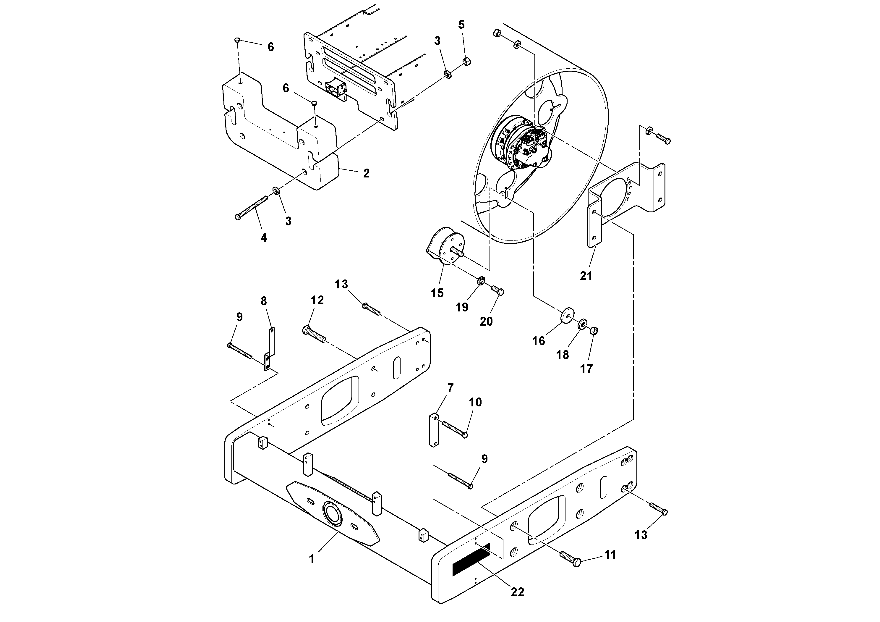 Схема запчастей Volvo SD100C S/N 198060 - - 68490 Sd-120d Installation 