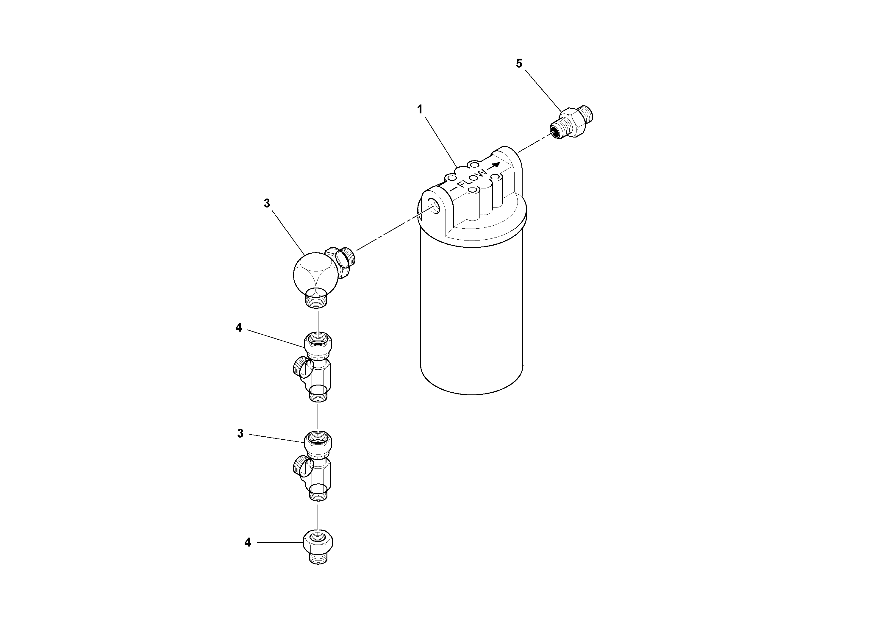 Схема запчастей Volvo SD100C S/N 198060 - - 68878 Charge Filter Assembly 