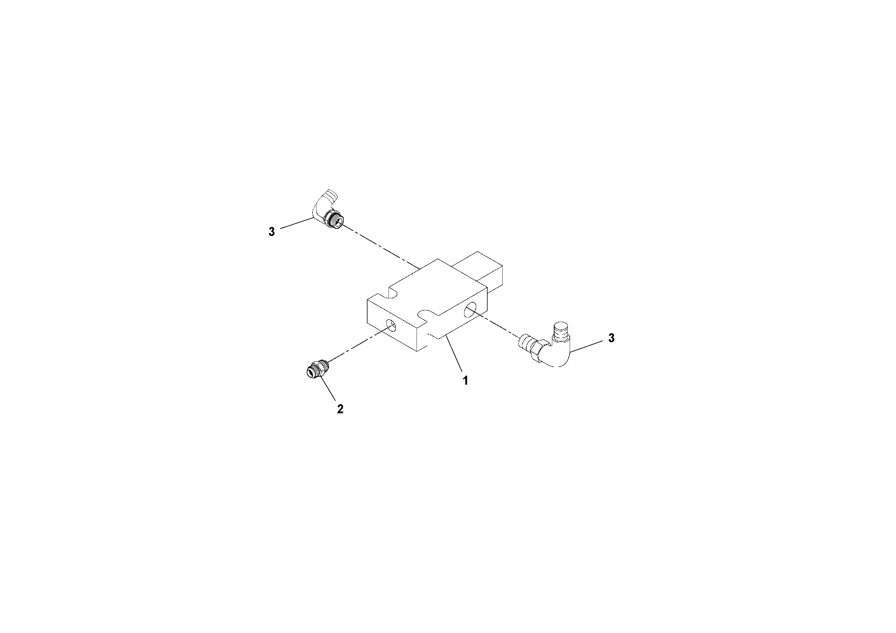 Схема запчастей Volvo SD100C S/N 198060 - - 73968 Two-speed Solenoid Valve Assembly 
