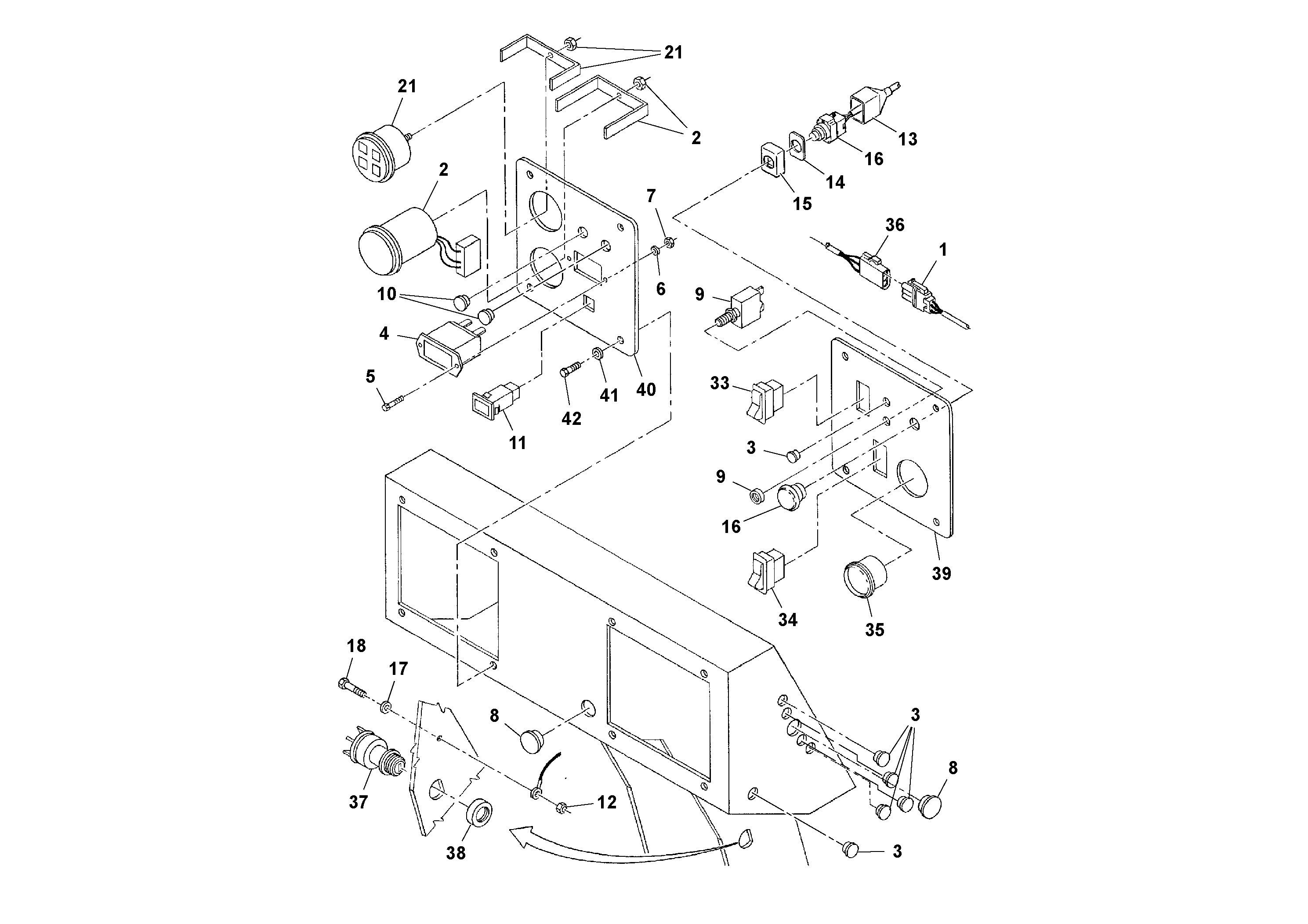 Схема запчастей Volvo SD100C S/N 198060 - - 67441 Cable Harness Installation 