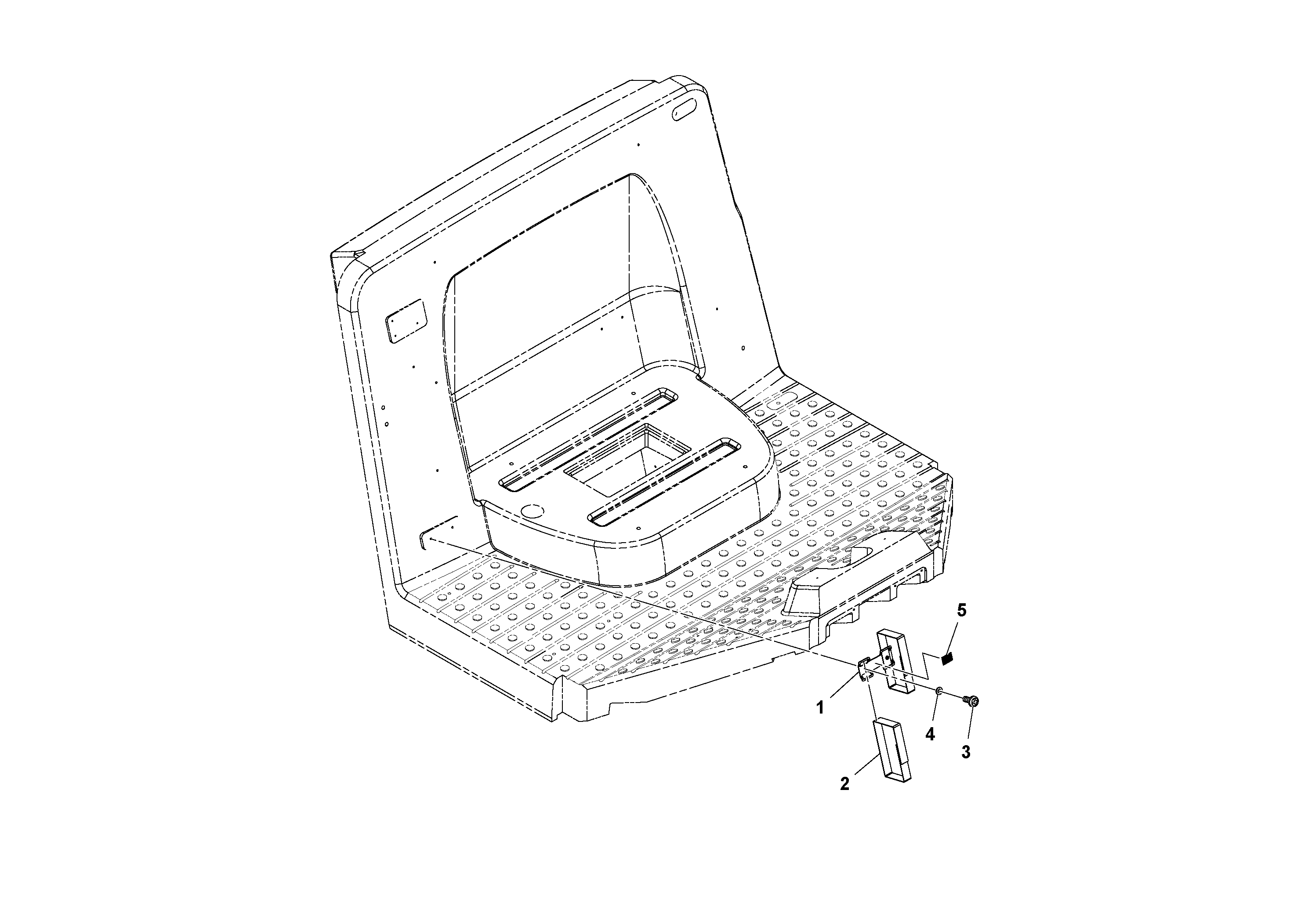 Схема запчастей Volvo SD100D/100F/SD105DX/105F S/N 197389 - - 65752 First Aid Mounting Assembly 