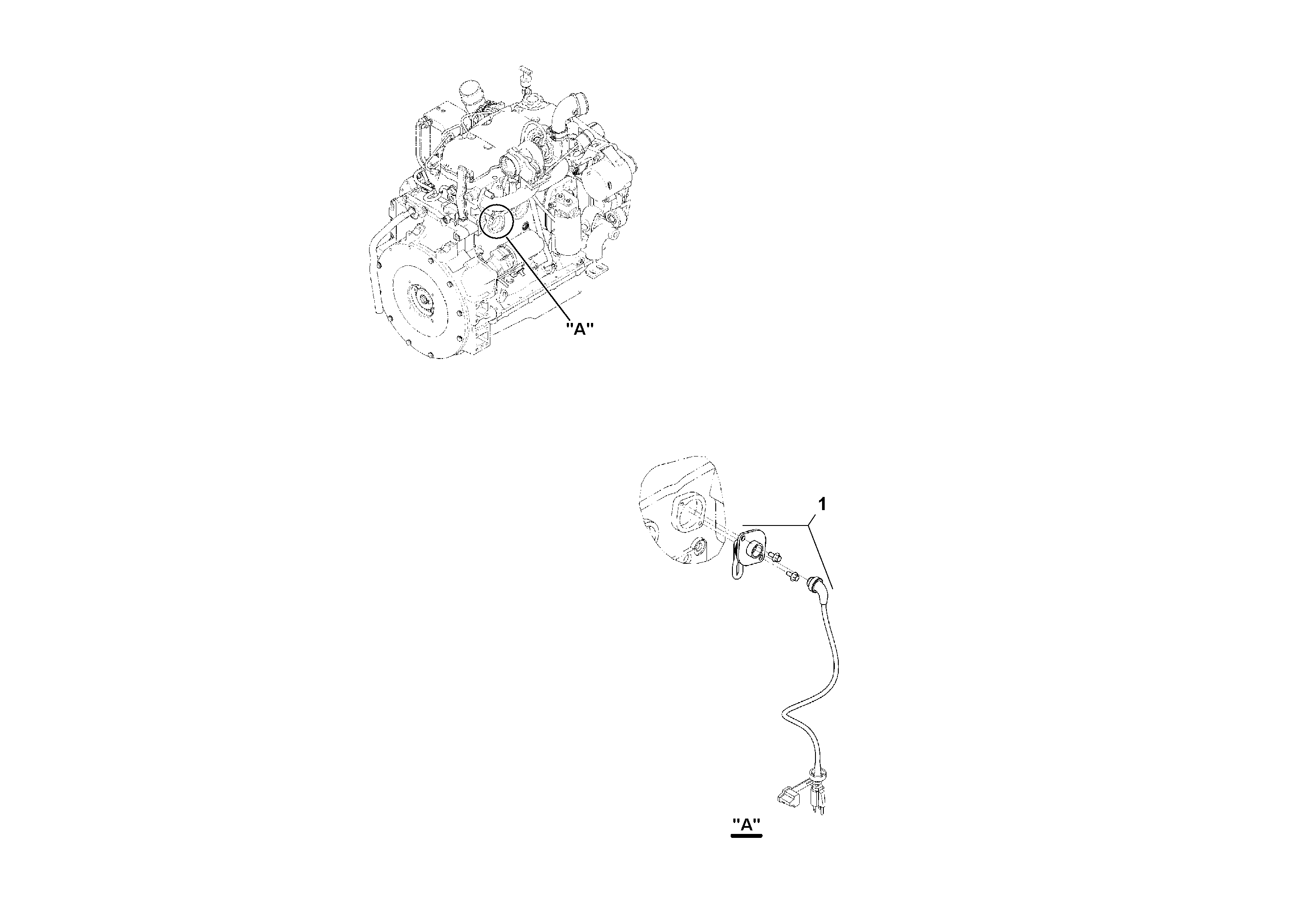 Схема запчастей Volvo SD100D/100F/SD105DX/105F S/N 197389 - - 53750 Block Heater Installation 