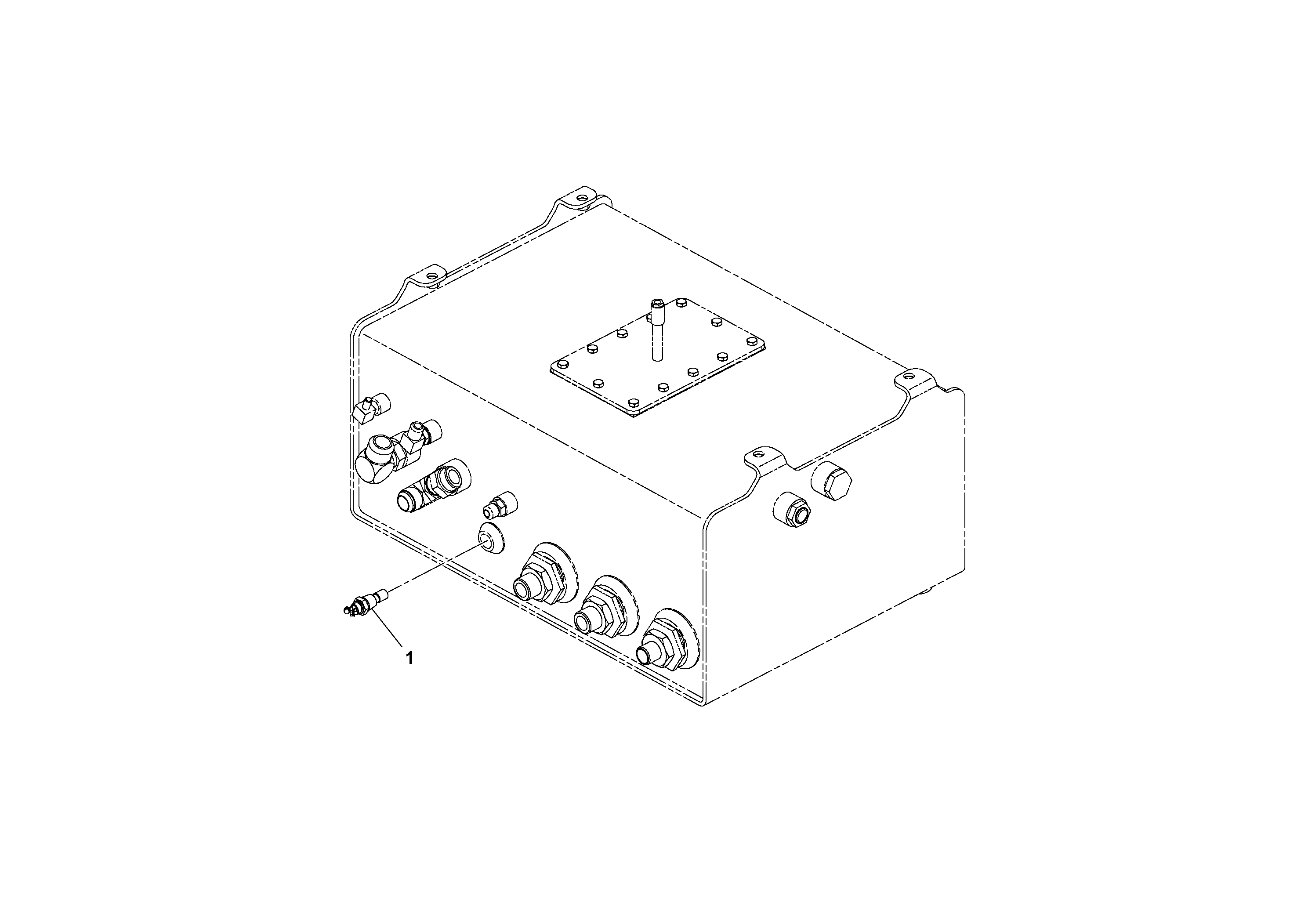 Схема запчастей Volvo SD100D/100F/SD105DX/105F S/N 197389 - - 64785 Hydraulic Oil Temperature Light Installation 