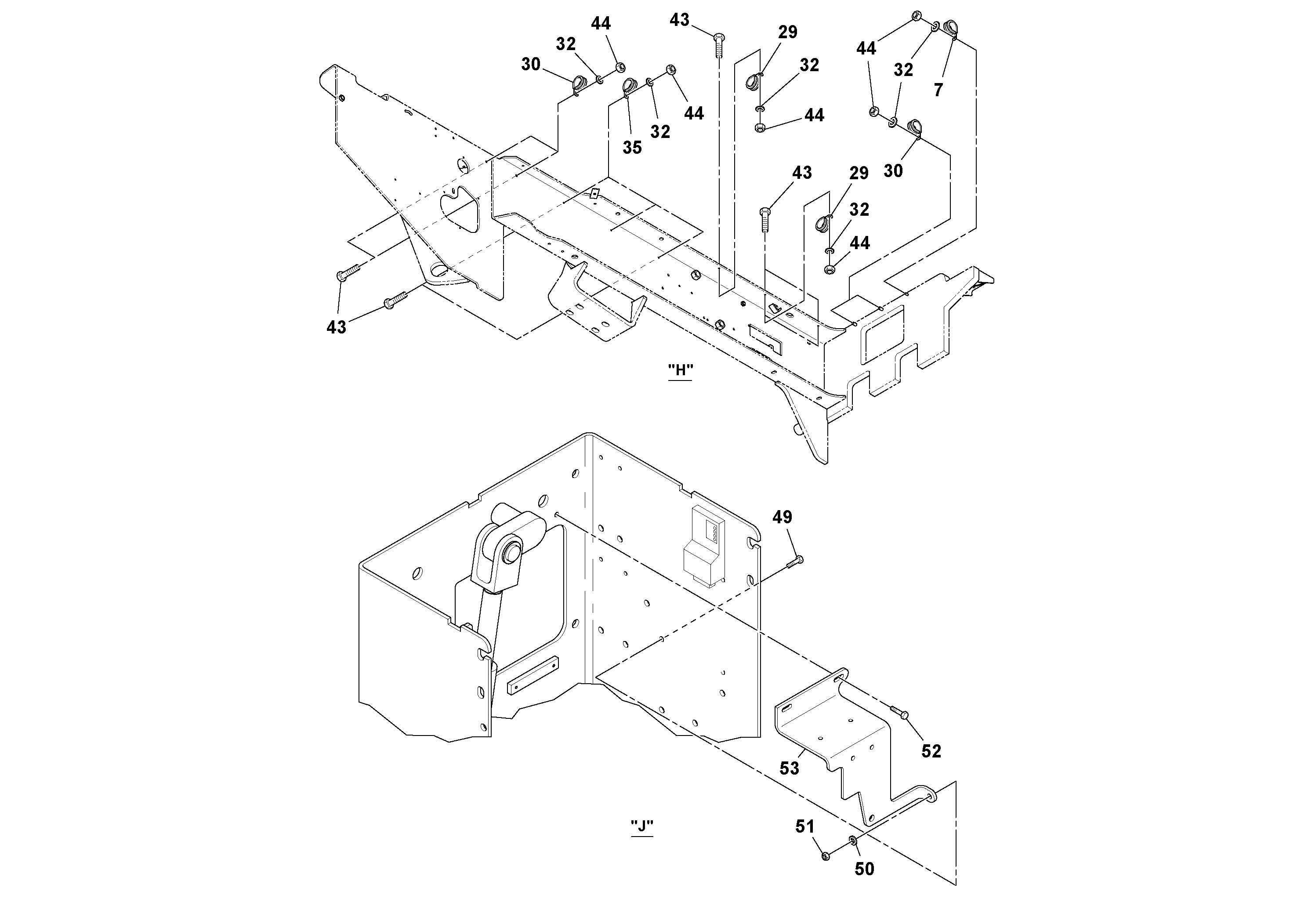 Схема запчастей Volvo SD100D/100F/SD105DX/105F S/N 197389 - - 58425 Electrical Installation 