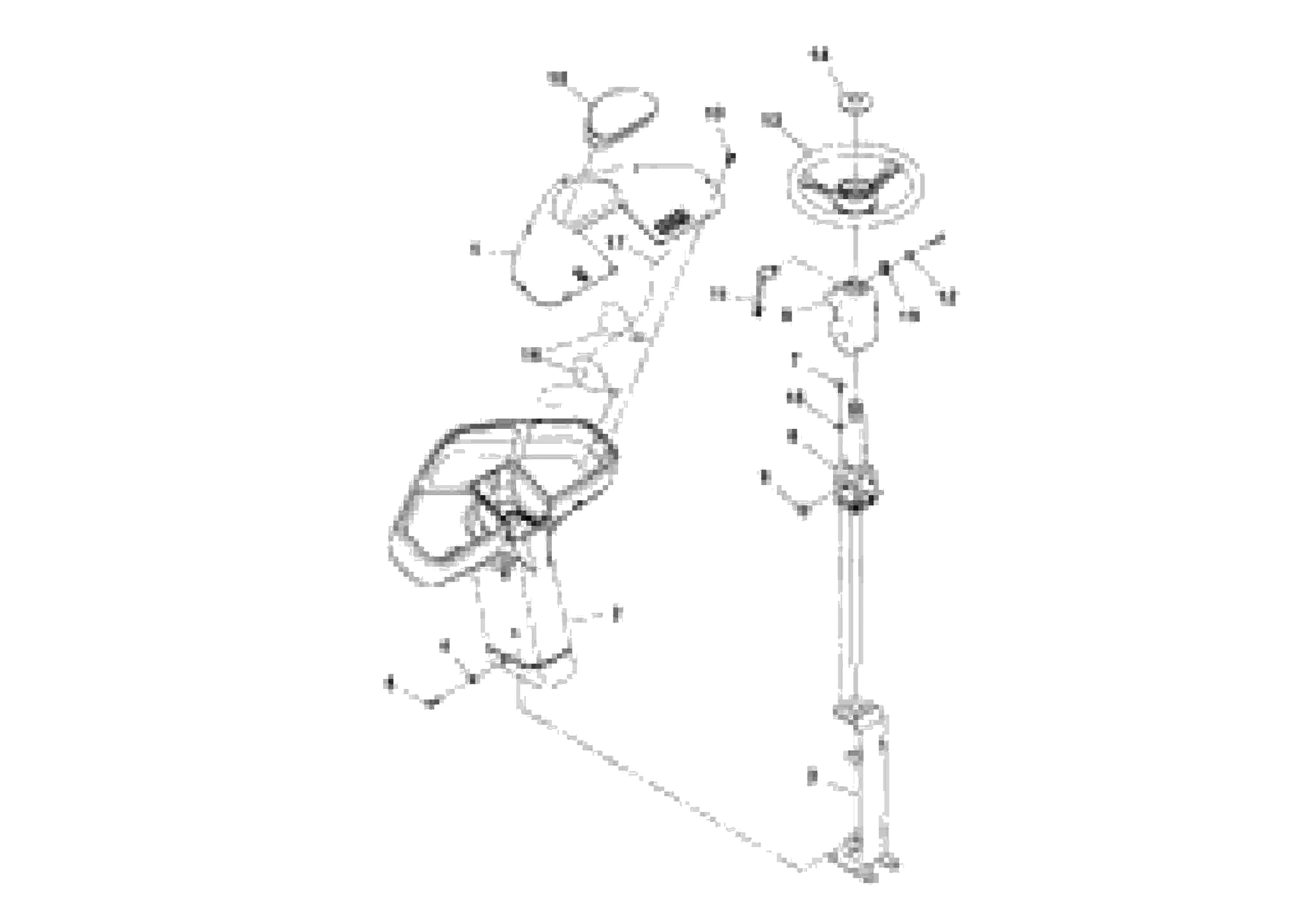 Схема запчастей Volvo SD77DA S/N 197788- - 95152 Pedestal Assembly 