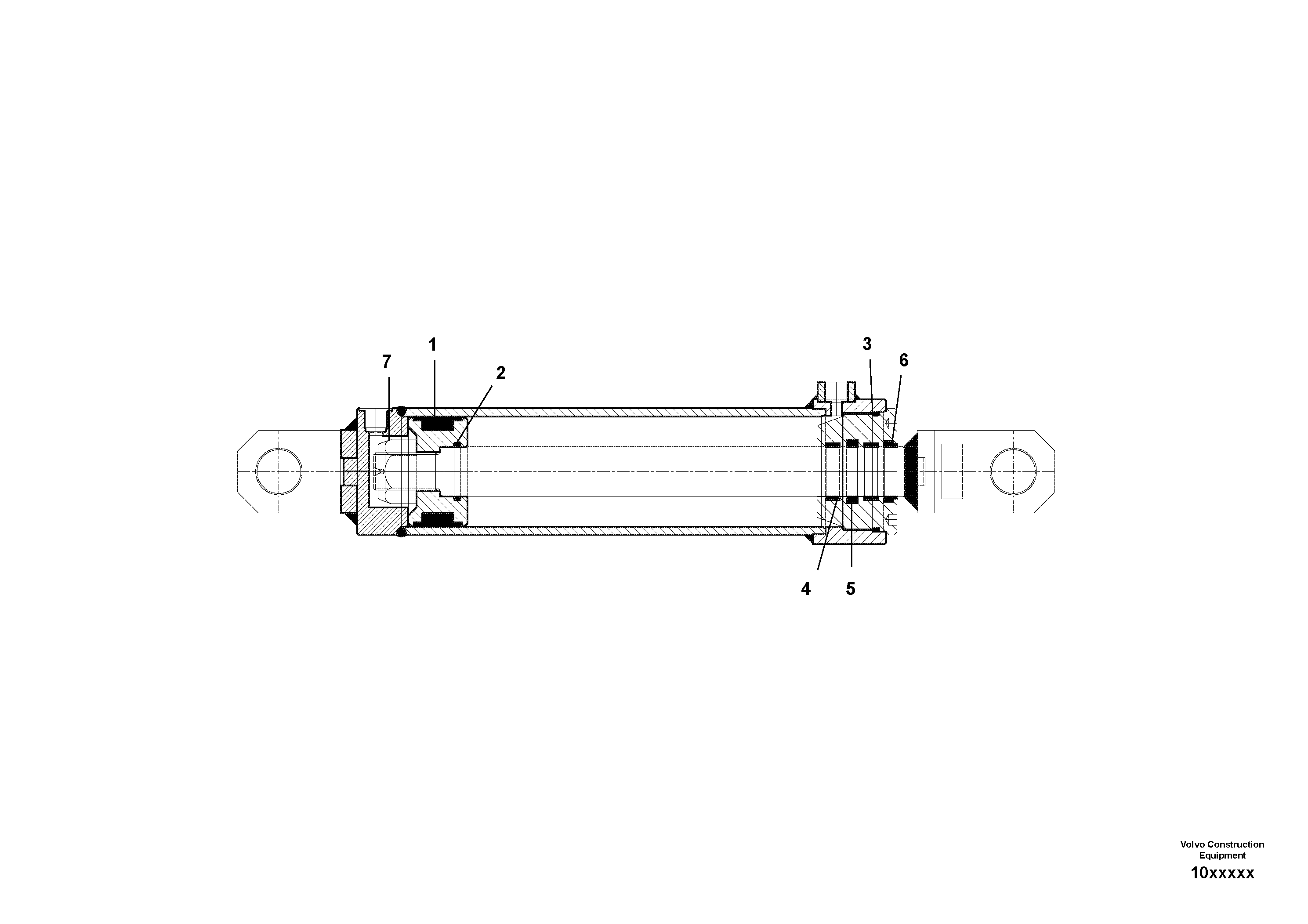 Схема запчастей Volvo SD110C/SD110 - 90363 Гидроцилиндр 