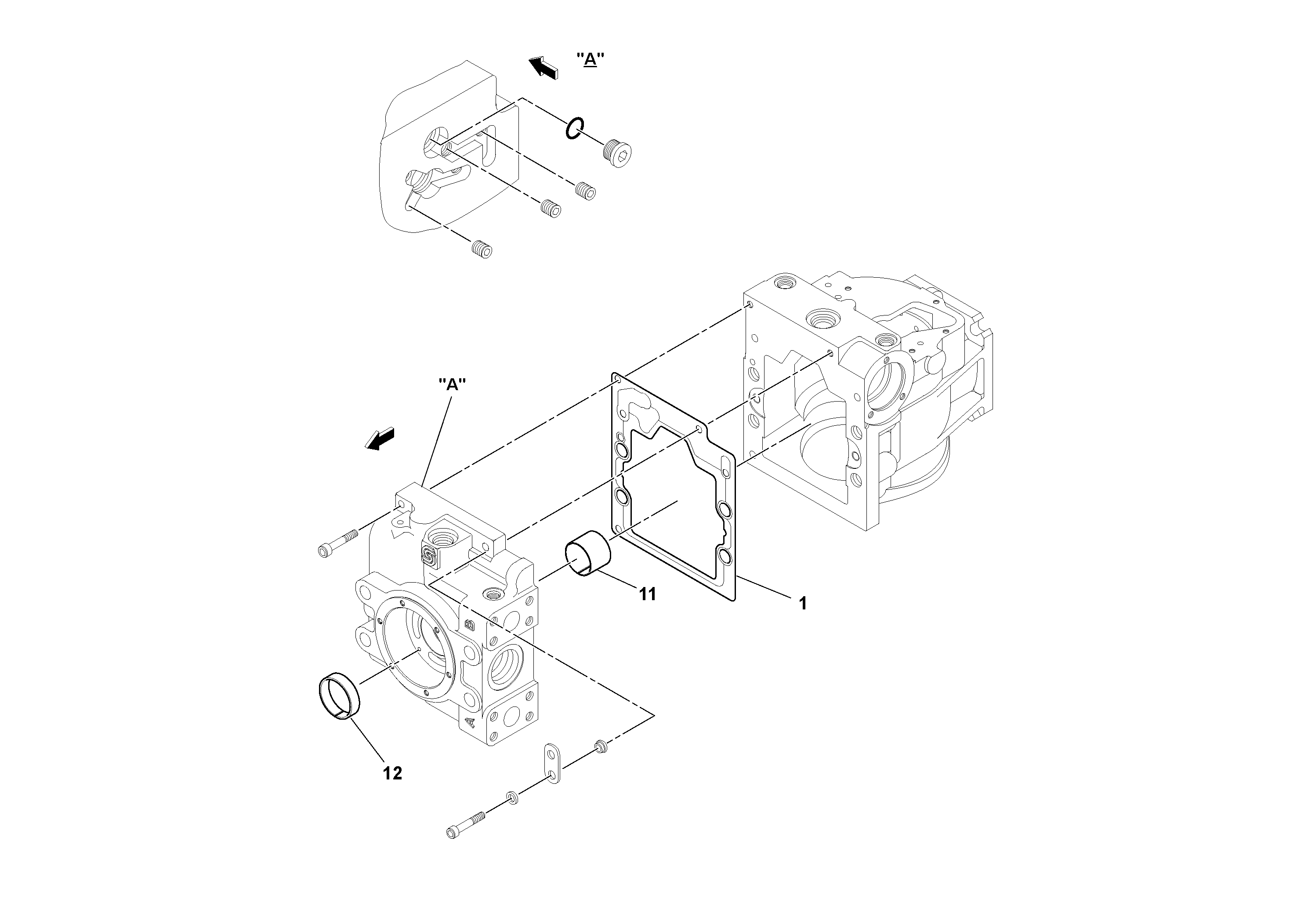 Схема запчастей Volvo SD160DX/SD190/SD200 S/N 197386 - - 47426 Vibration Pump 