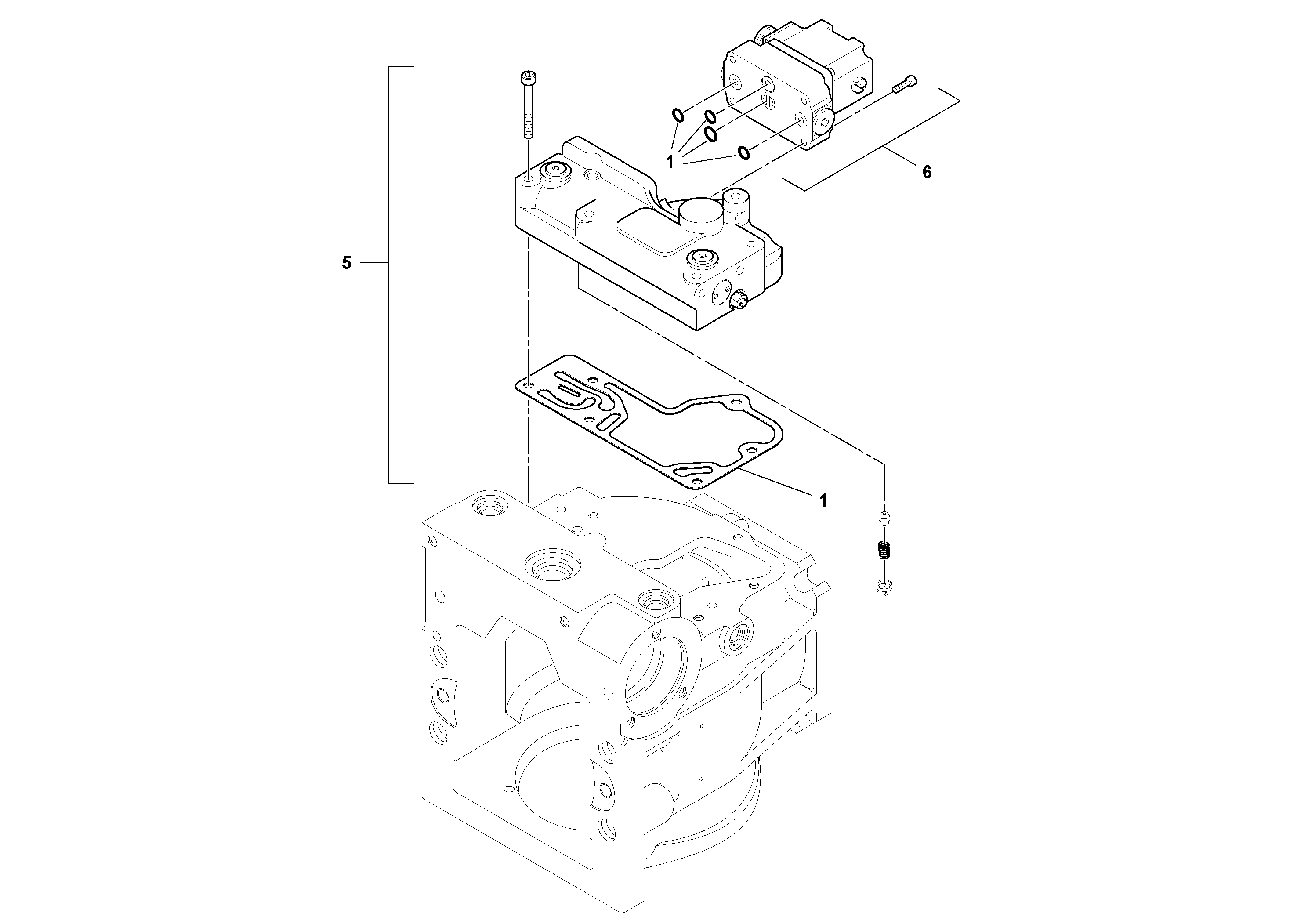 Схема запчастей Volvo SD160DX/SD190/SD200 S/N 197386 - - 97878 Vibration Pump 