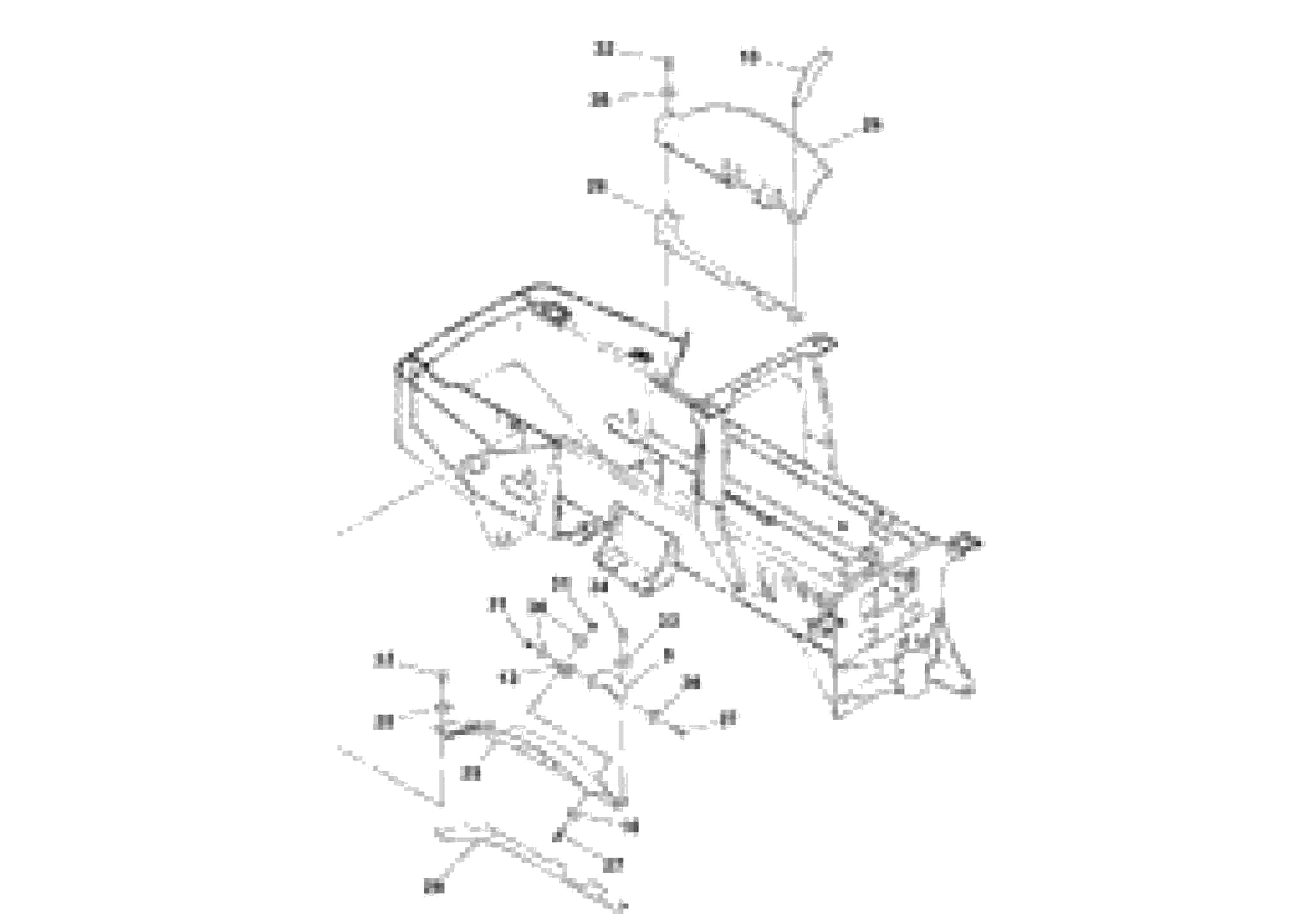 Схема запчастей Volvo SD160DX/SD190/SD200 S/N 197386 - - 87207 Hood Installation 
