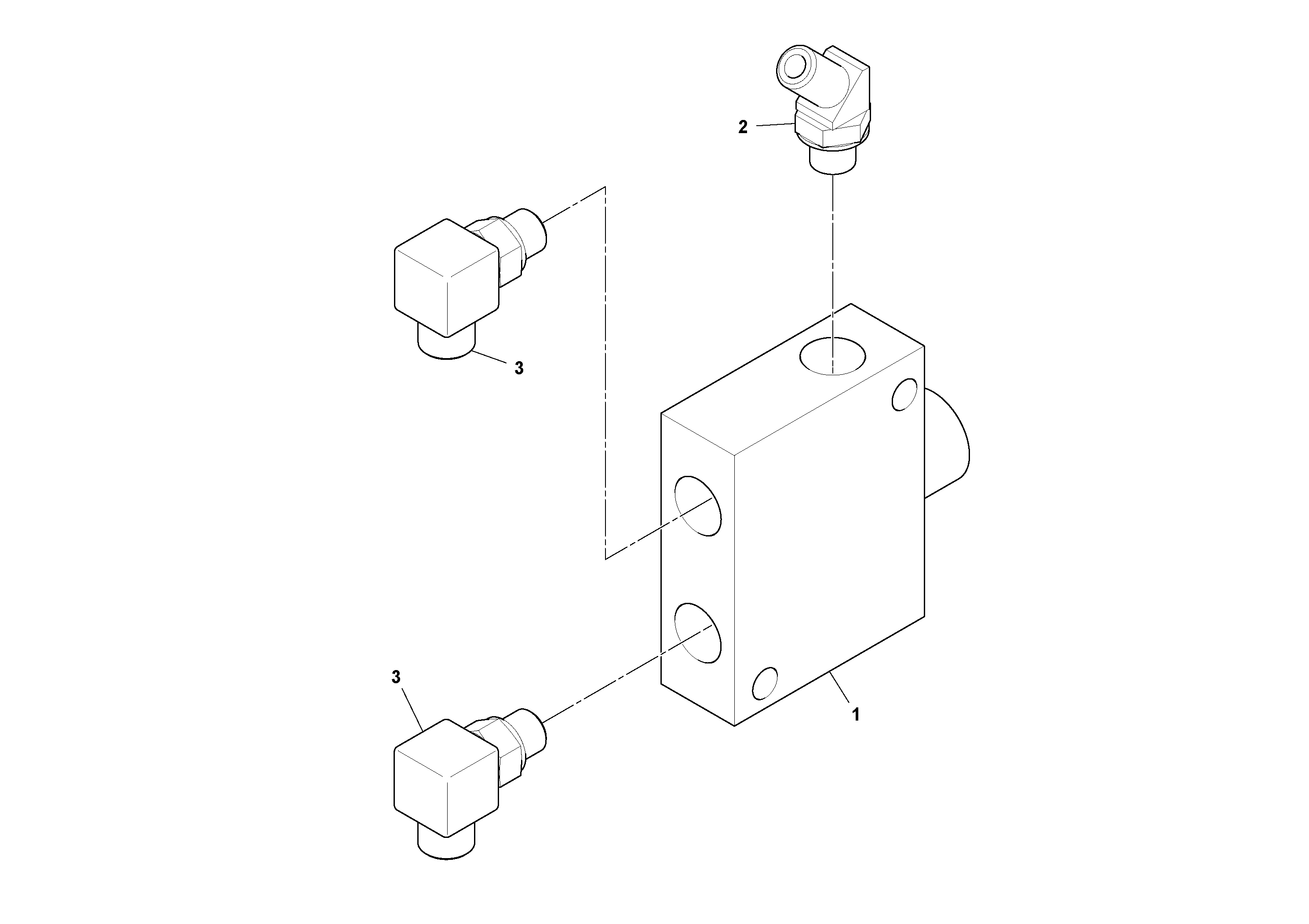Схема запчастей Volvo SD115D/SD115F S/N 23273 - - 76584 Loop Flushing Valve Assembly 