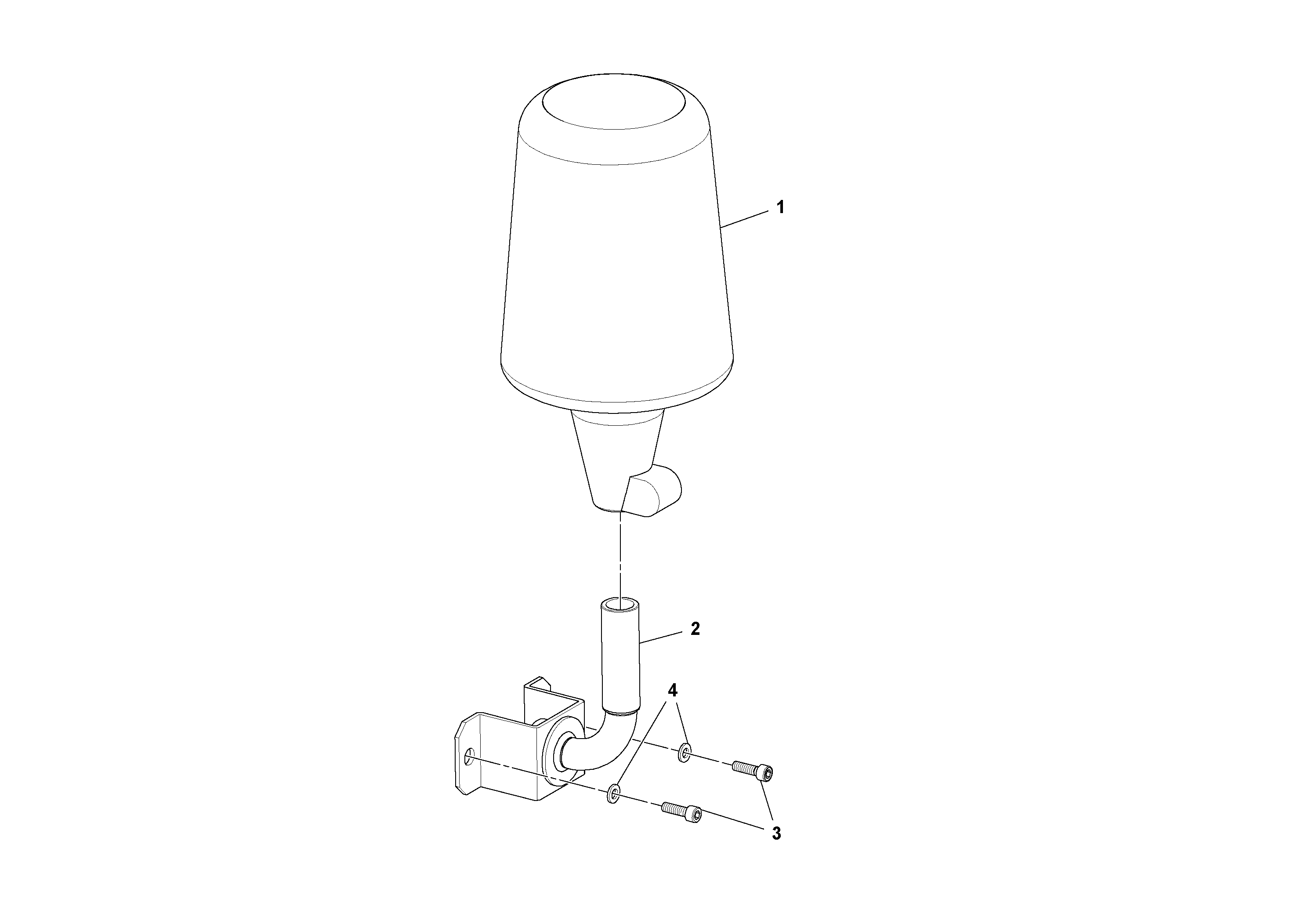 Схема запчастей Volvo SD115D/SD115F S/N 23273 - - 73557 Rotating beacon Installation 