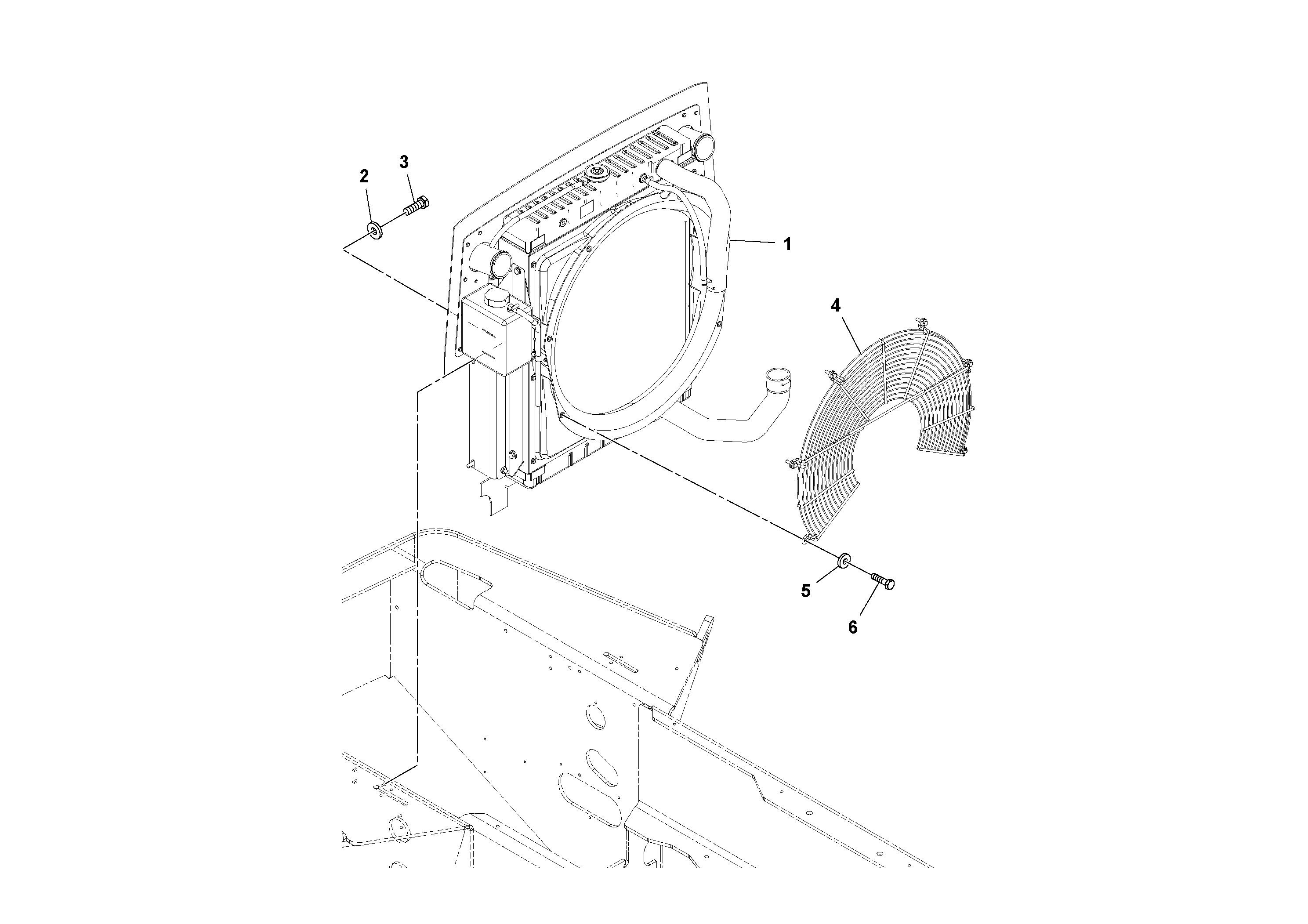 Схема запчастей Volvo SD130D/DX/F S/N 600012 - - 77729 Radiator/Oil Cooler Installation 