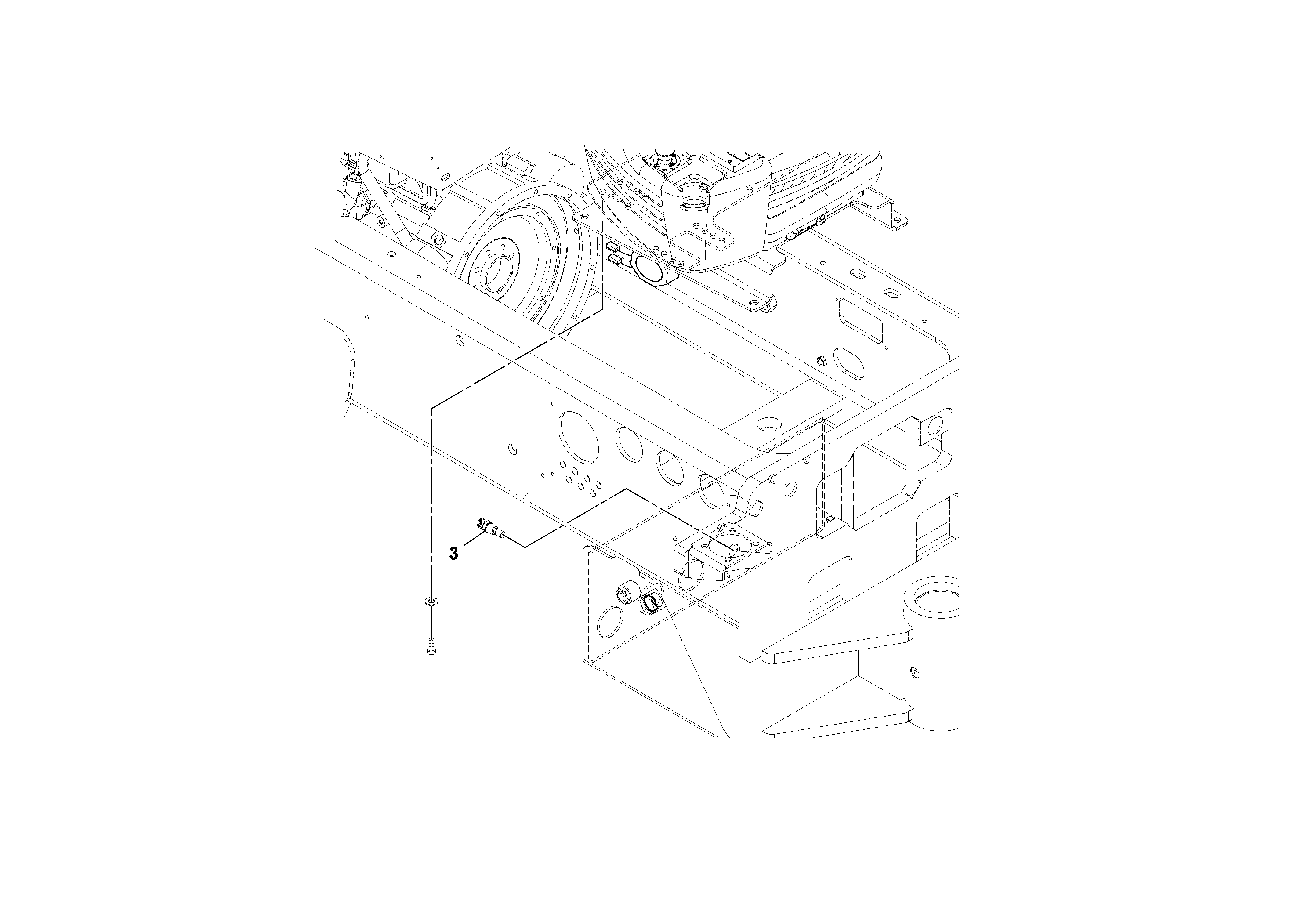 Схема запчастей Volvo SD130D/DX/F S/N 600012 - - 85089 Back-up Alarm Installation 