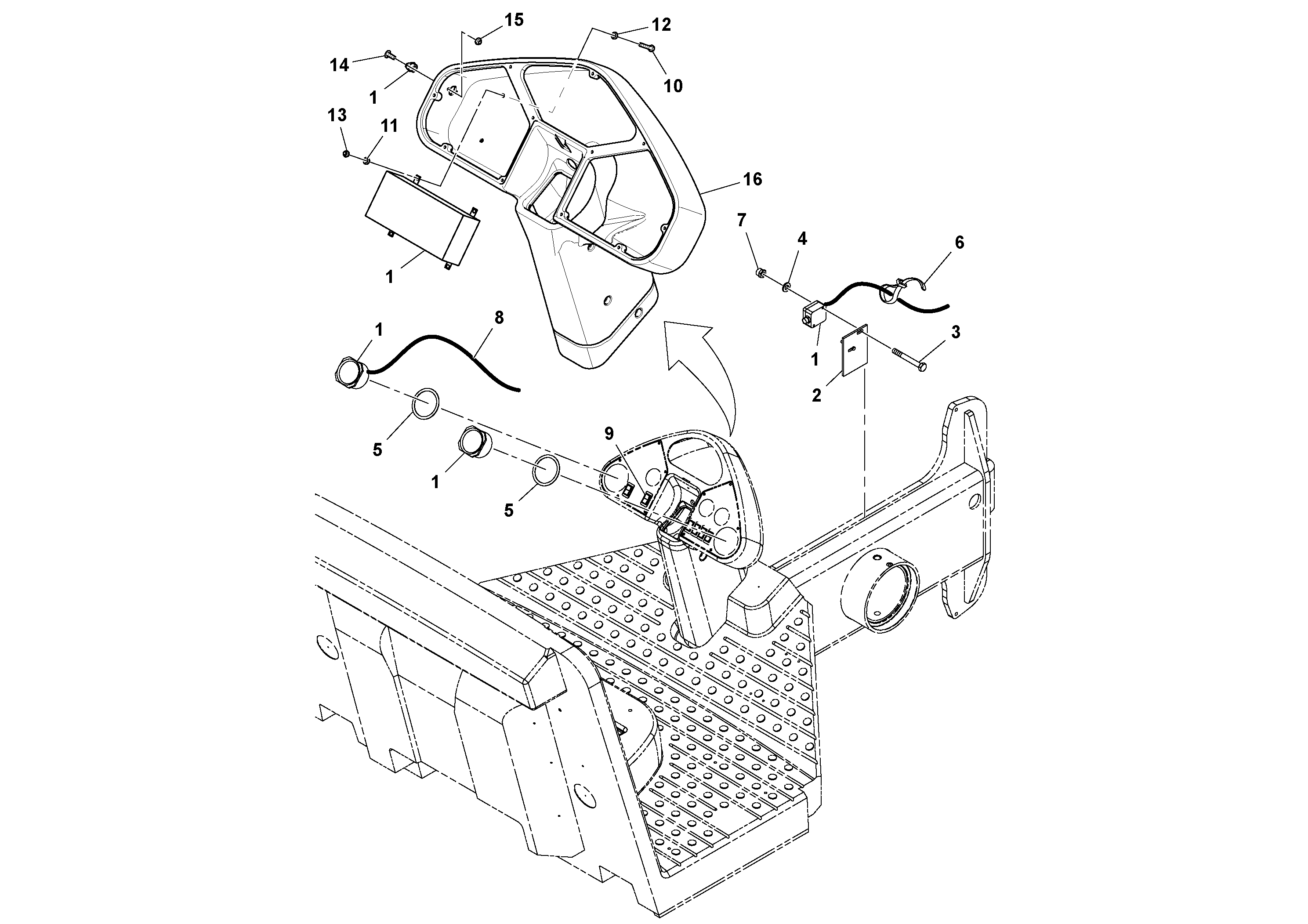 Схема запчастей Volvo SD130D/DX/F S/N 600012 - - 90652 Density Gauge Installation 